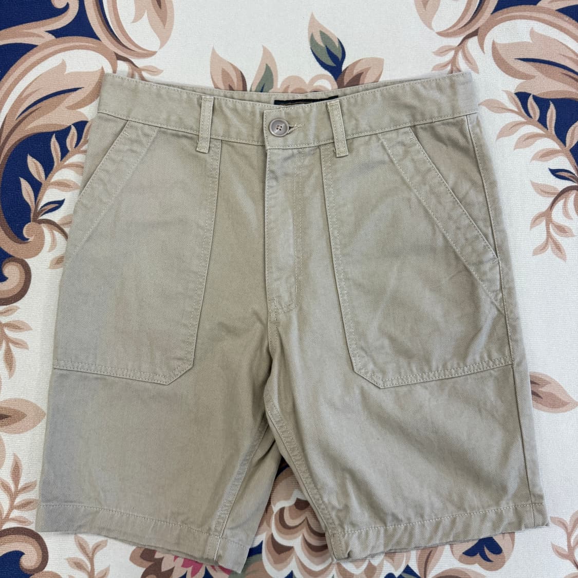(M)유니폼 브릿지 Uniform bridge 코튼 반바지(베이지) 상품이미지1