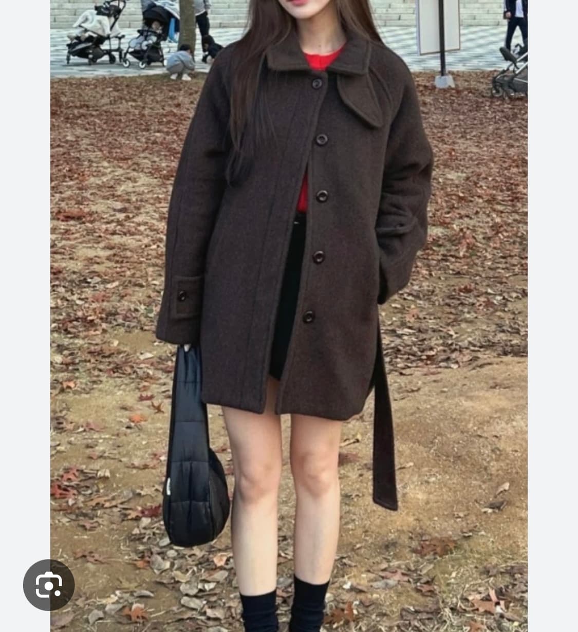 오로 울 하프코트 다크그레이, 하이넥코트 상품이미지5