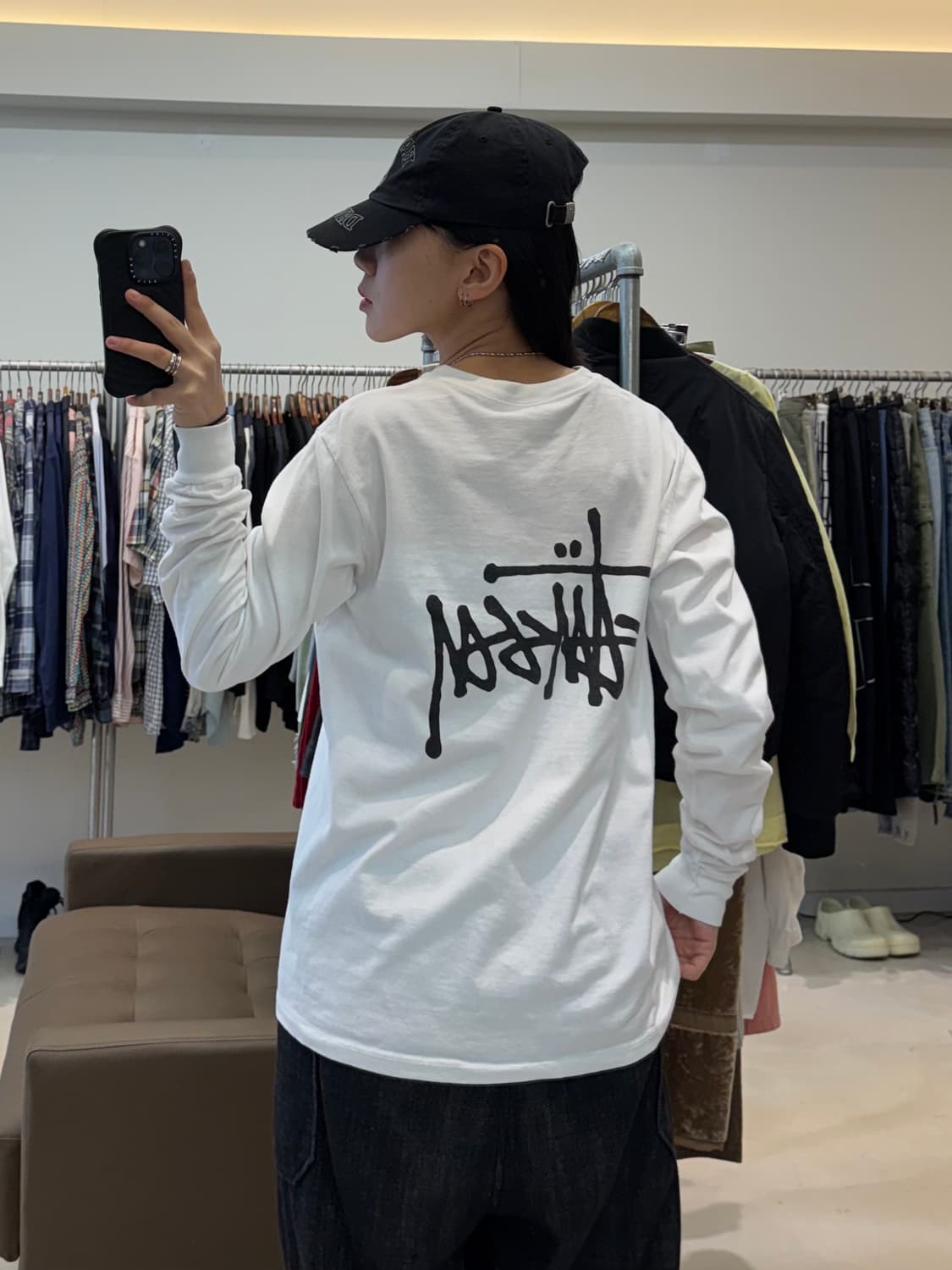 스투시 베이직 로고 롱슬리브 상품이미지5