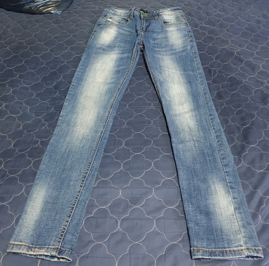 (빈티지) 디젤 스키니핏 워싱 스트레치 데님팬츠 미들블루 (28) 상품이미지1