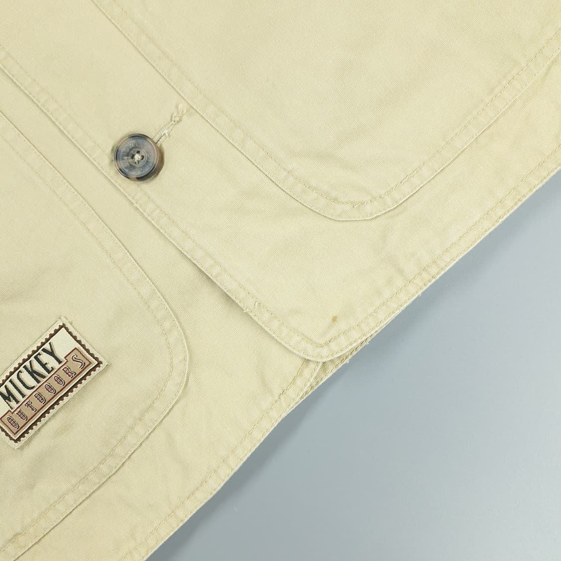 디즈니 00s 베이지 브라운 배색 코듀로이 미키마우스 패디드 캐주얼자켓 상품이미지8