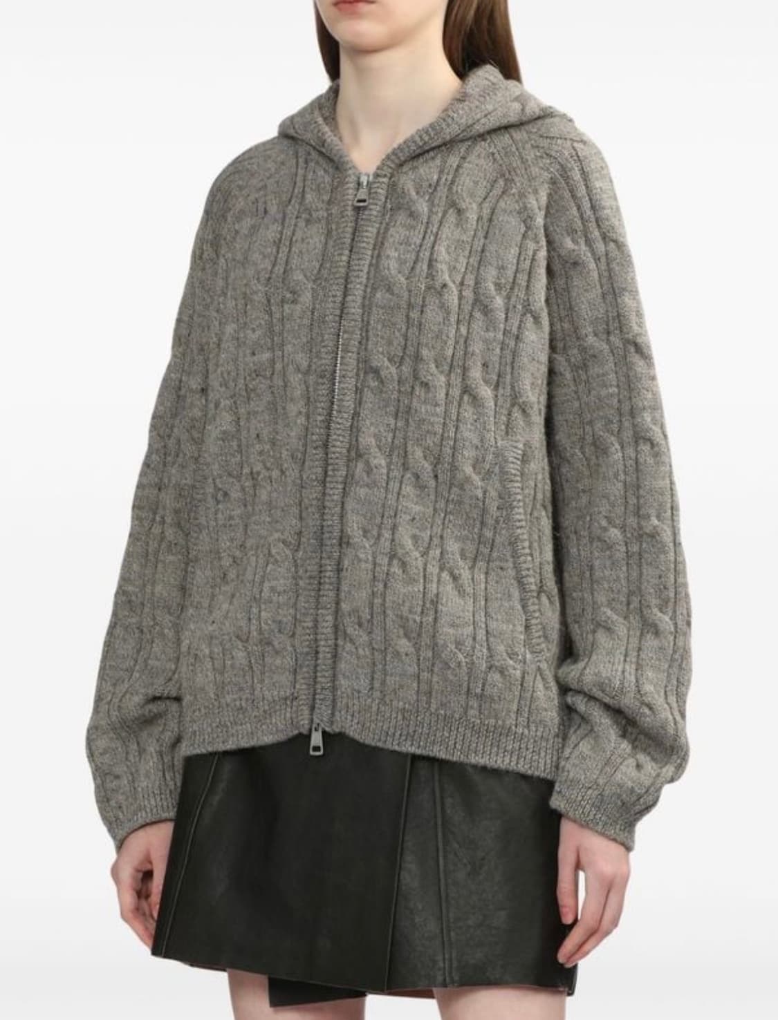 [34] 아워레가시 케이블 니트 후드집업 상품이미지4