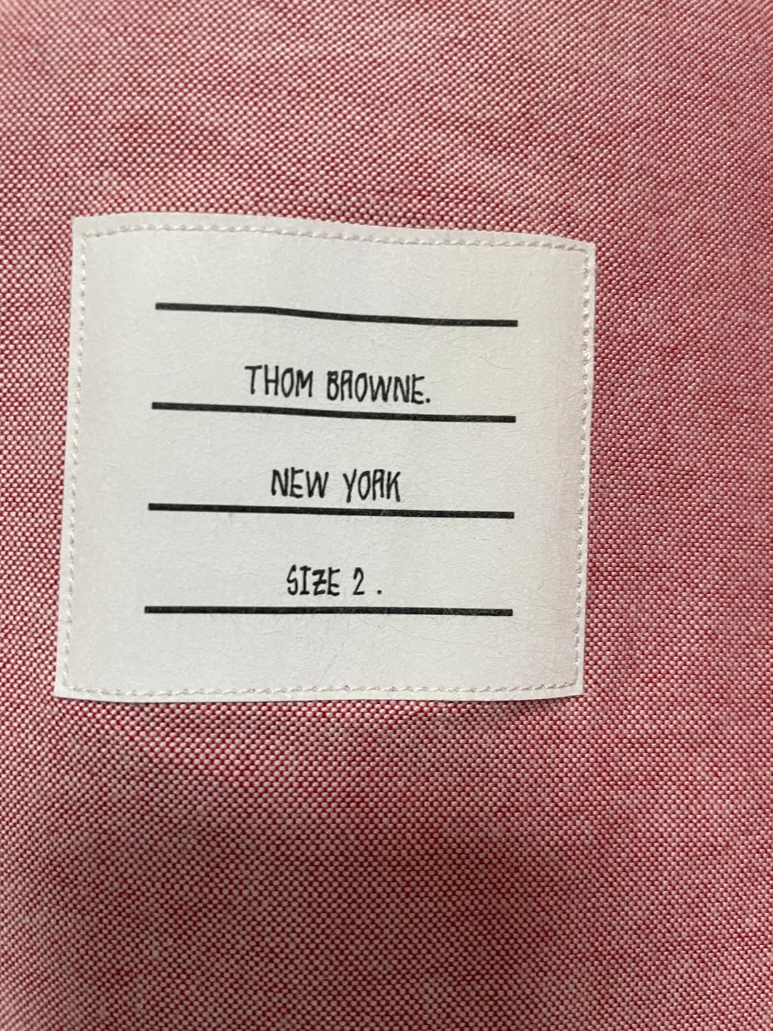 톰브라운 레드 체크 셔츠 사이즈 2 정품 상품이미지3