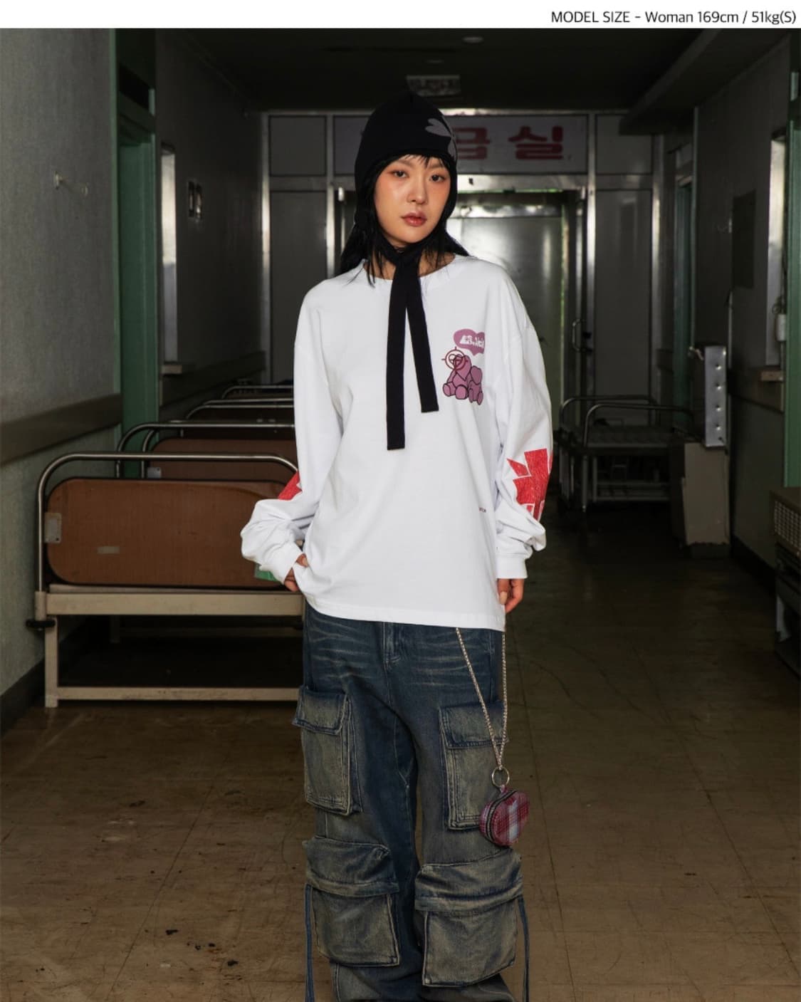 글랙 GP077 파우치 멀티 카고 데님 팬츠 (INDIGO) S 상품이미지10