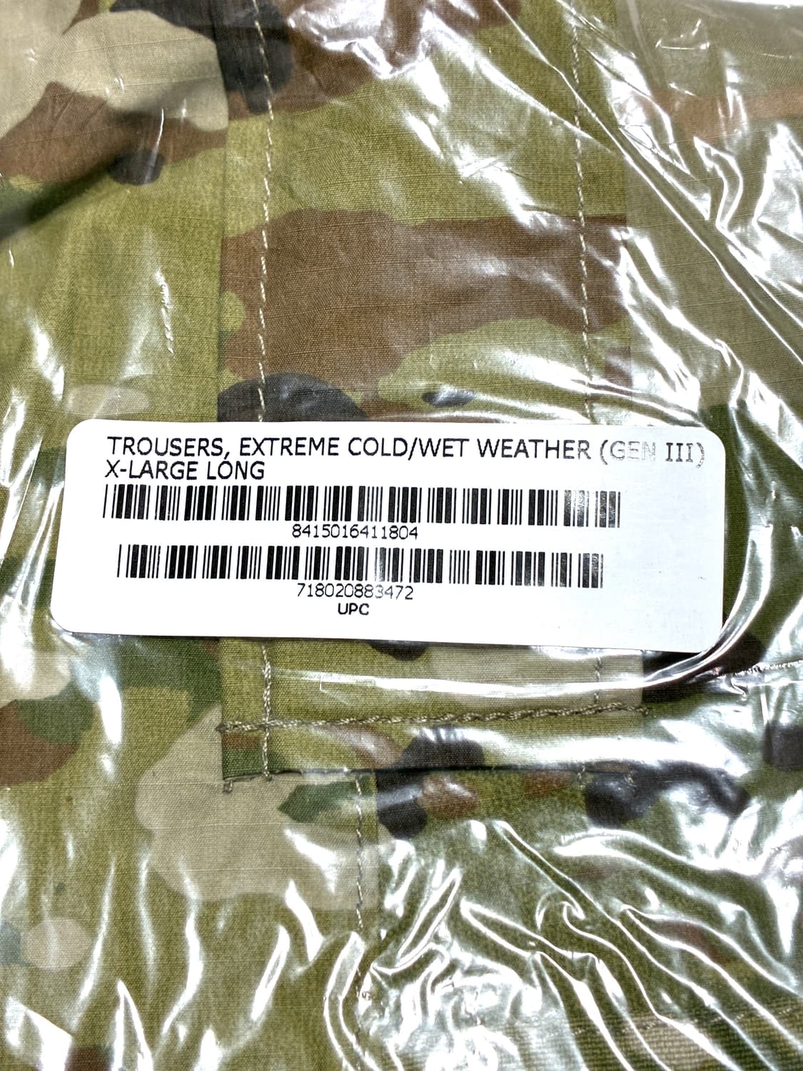 미군 고어텍스 쉘 팬츠 (36-38) 데드스탁 상품이미지7