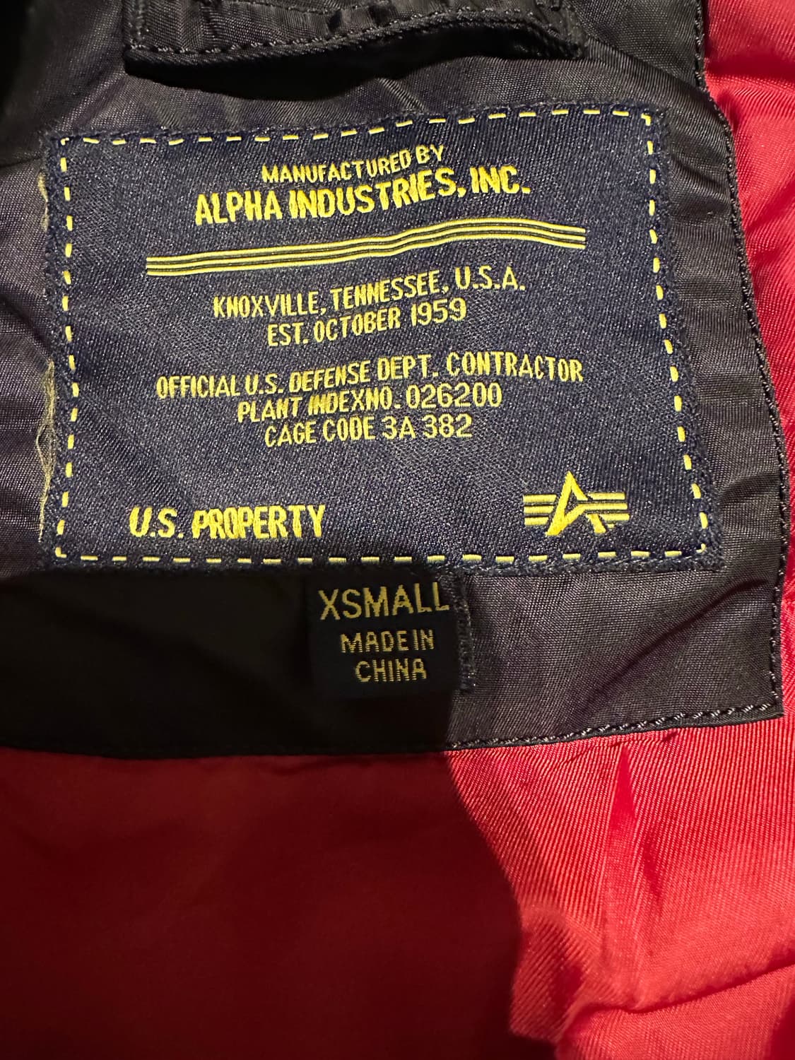 알파인더스트리 ma-1 항공점퍼 XS 상품이미지3