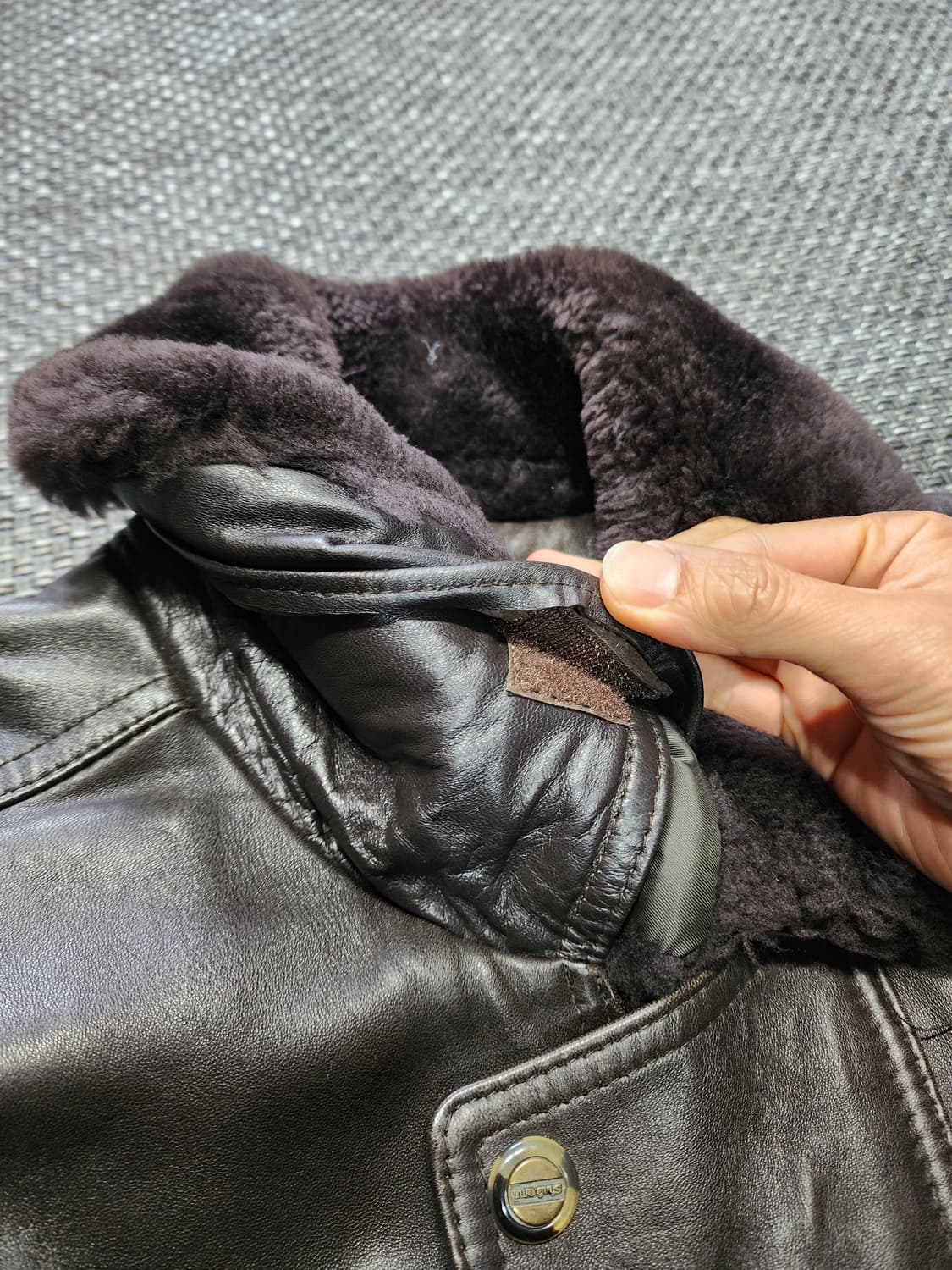 빈티지 브라운 양가죽 자켓 상품이미지5