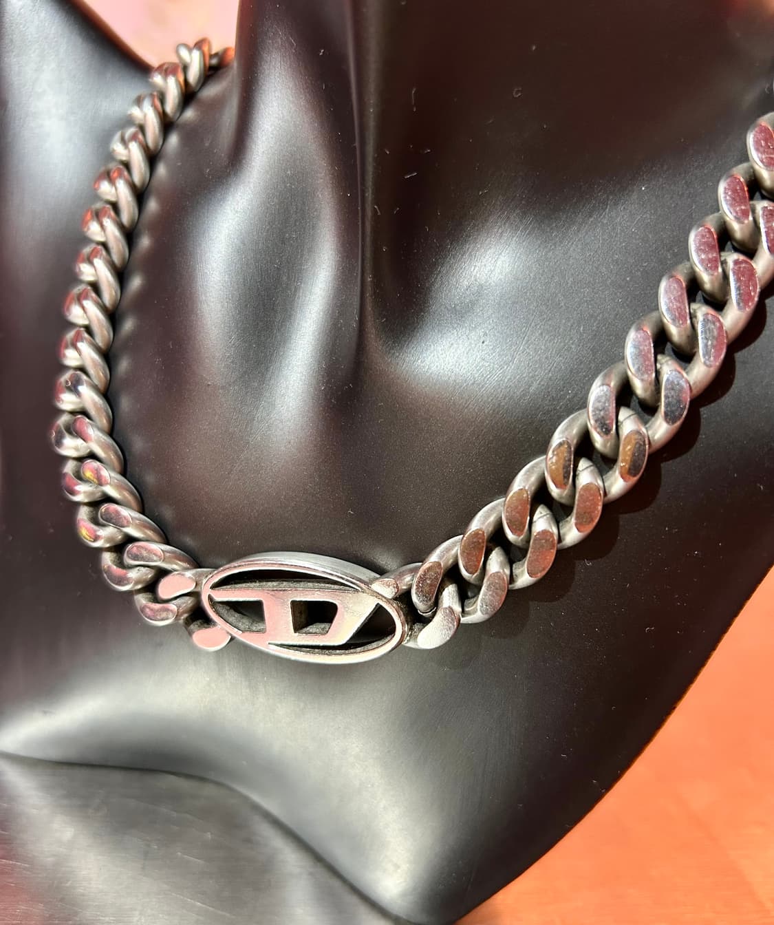 diesel cuban necklace 디젤 큐반 체인 로고 목걸이 상품이미지2