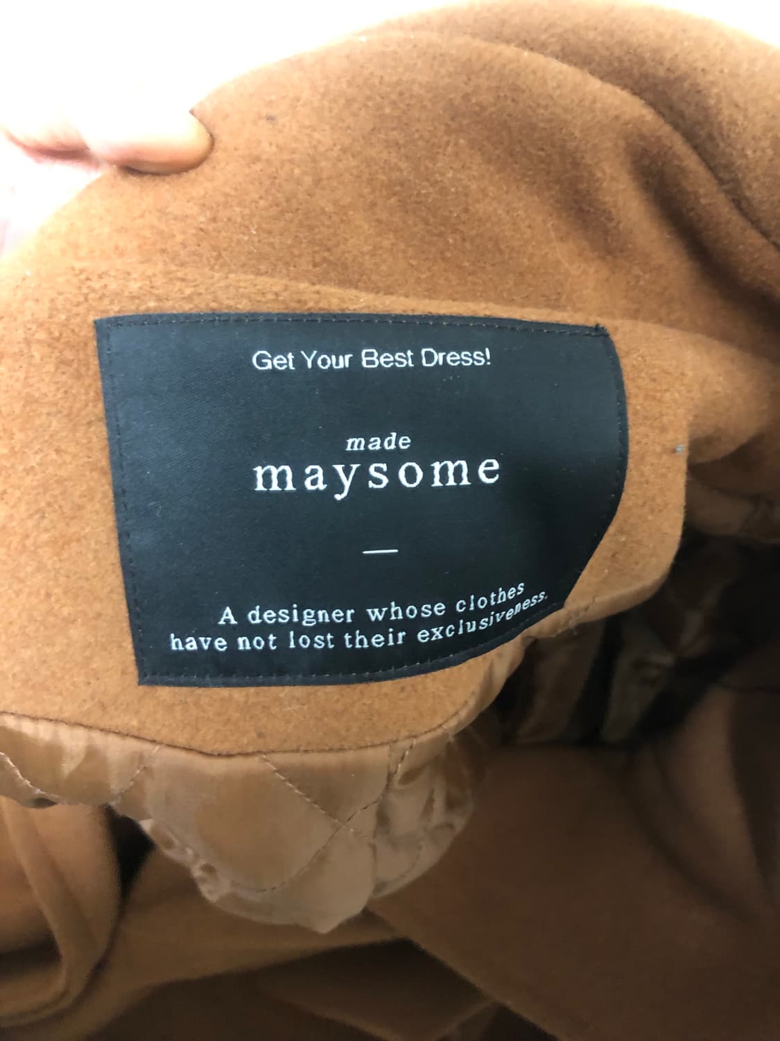 메이썸 검정색,카멜색 코트 free 사이즈 상품이미지6