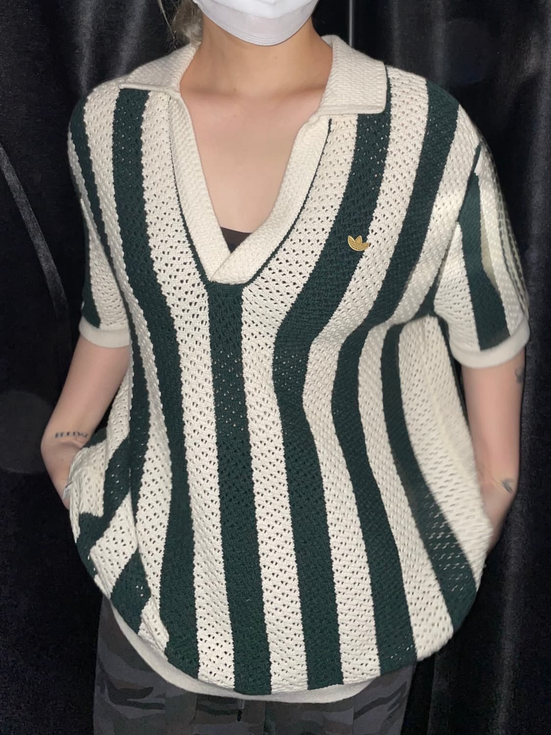 아디다스 X 클랏 스트라이프 반팔 니트 상품이미지1