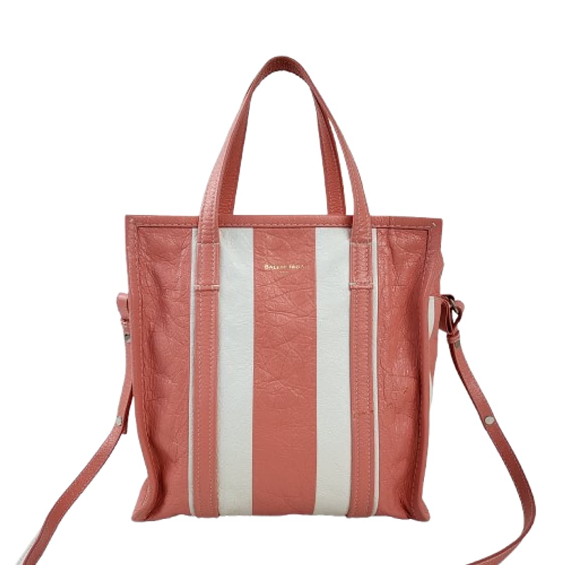 정품 발렌시아가 피칸 스트라이프 바자백 상품이미지1