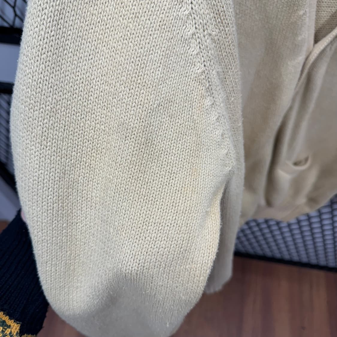 폴로 랄프로렌 니트 가디건 네이비 포니 포인트 베이지 상품이미지8