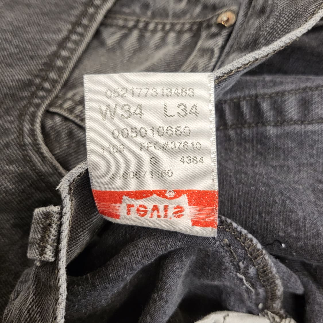 Levi's 오리지널 리바이스 501 블랙진 상품이미지5