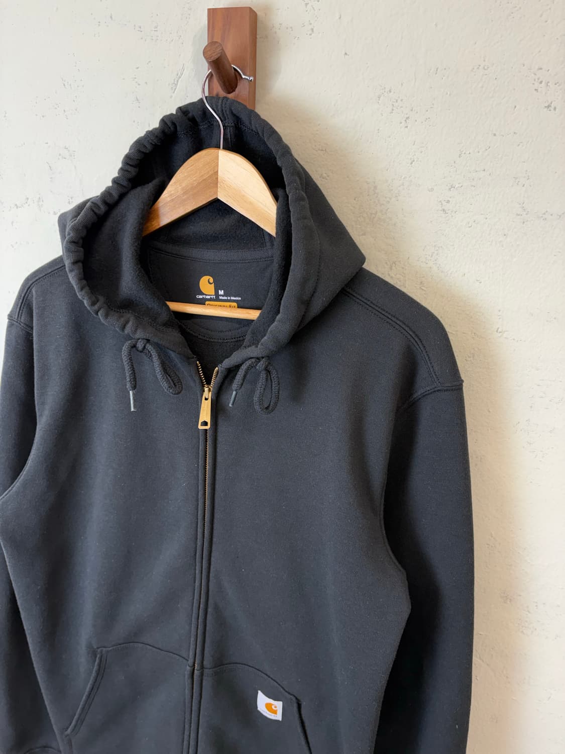 칼하트 오리지날핏 후드집업 블랙 상품이미지4