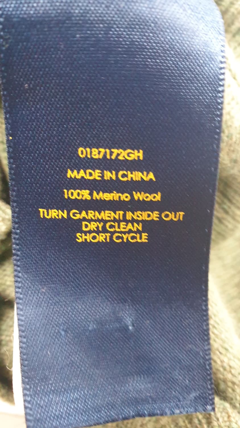 폴로 랄프로렌  메리노울 니트 XS 올리브 상품이미지3