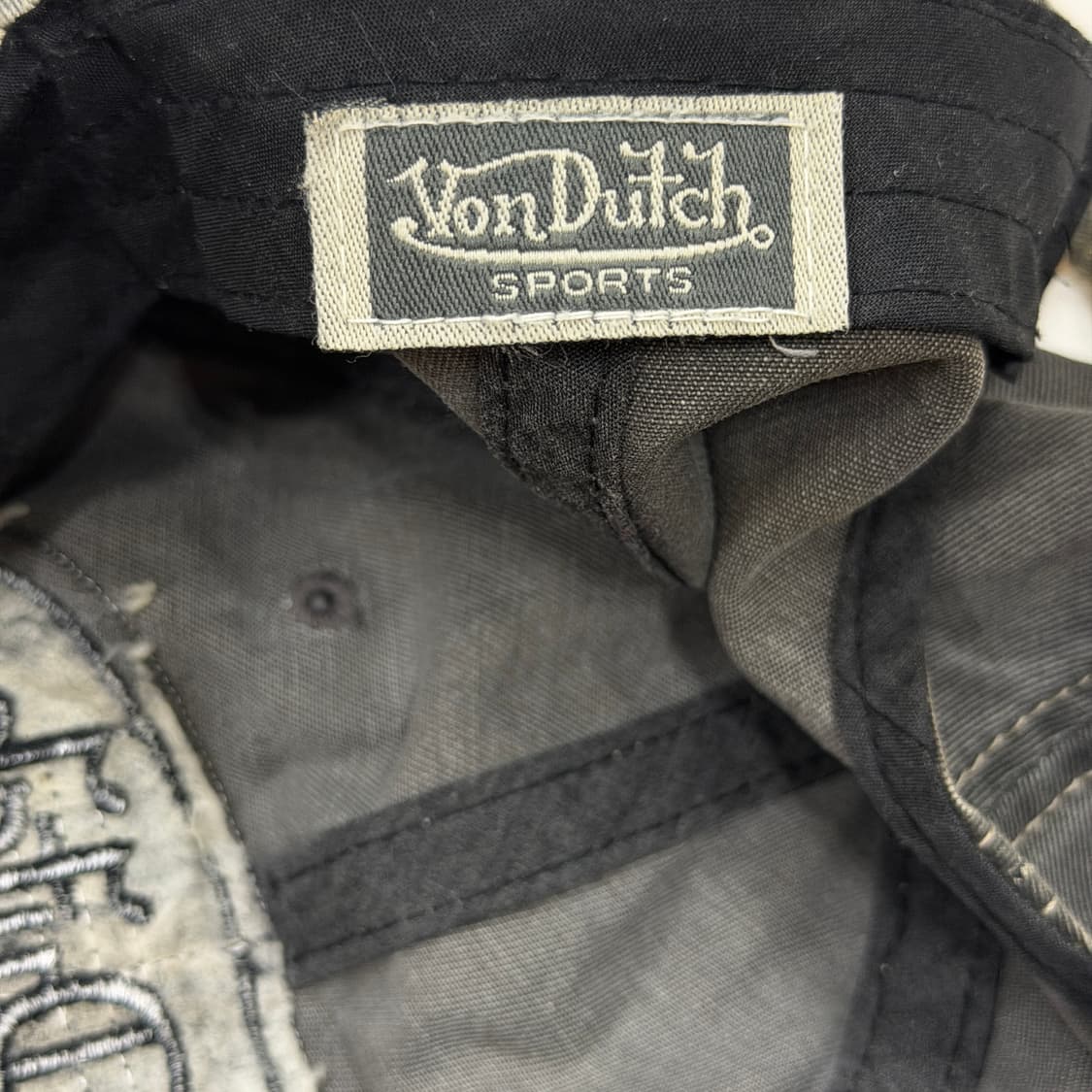 본더치 빈티지 그런지 데미지 디테일 데님 펑크 Y2K 볼캡 모자 상품이미지4