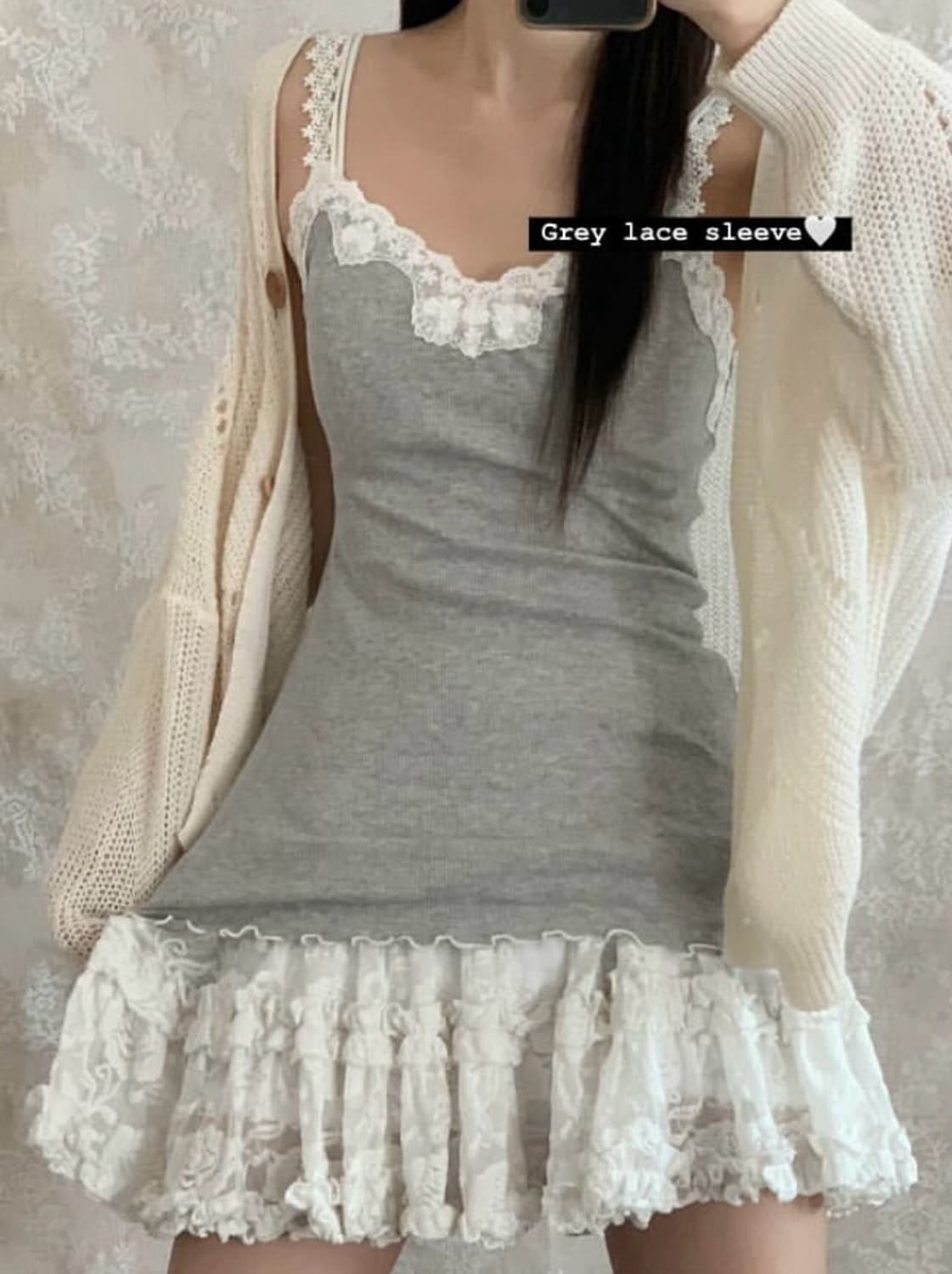 빈티지 레이스 나시 상품이미지1