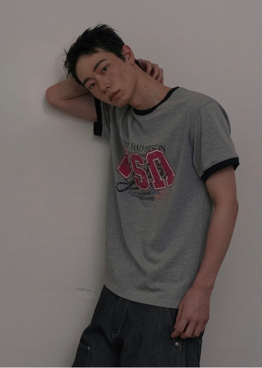 그레일즈 USA RINGER T-SHIRTS 링거 티셔츠 그레이 1 상품이미지3