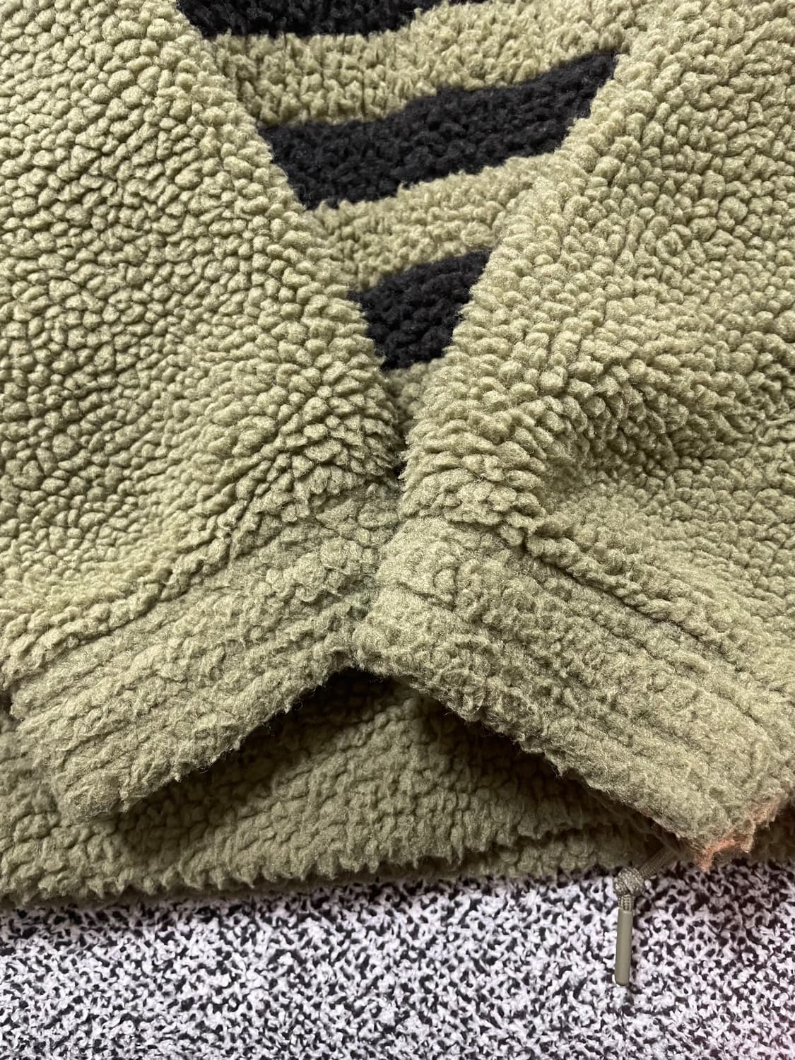 빈티지9. 아디다스 빅 트레포일 쉐르파 플리스 뽀글이 집업 자켓  상품이미지5