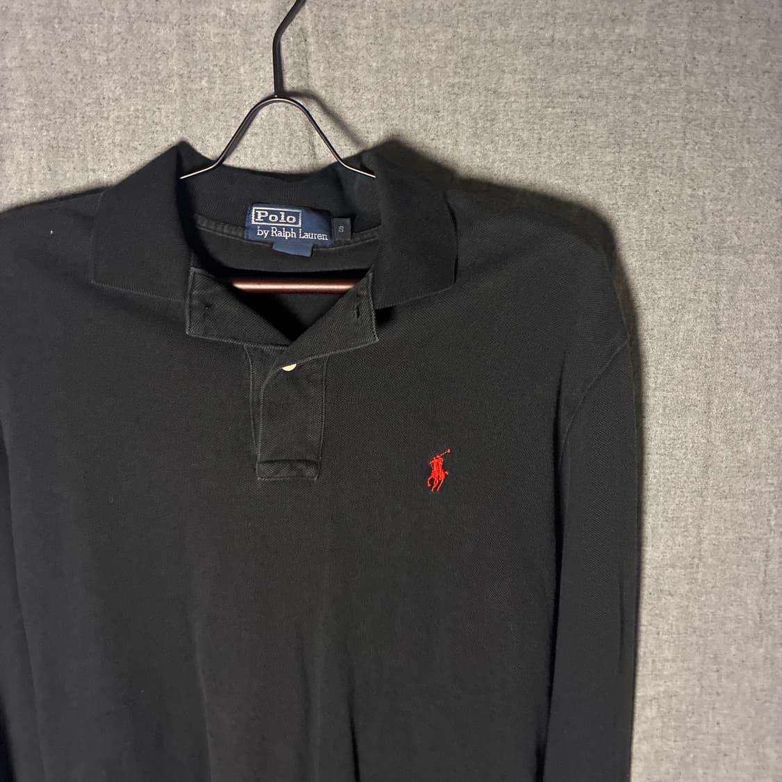 폴로 랄프로렌 블랙 긴팔 카라티 S사이즈 상품이미지2