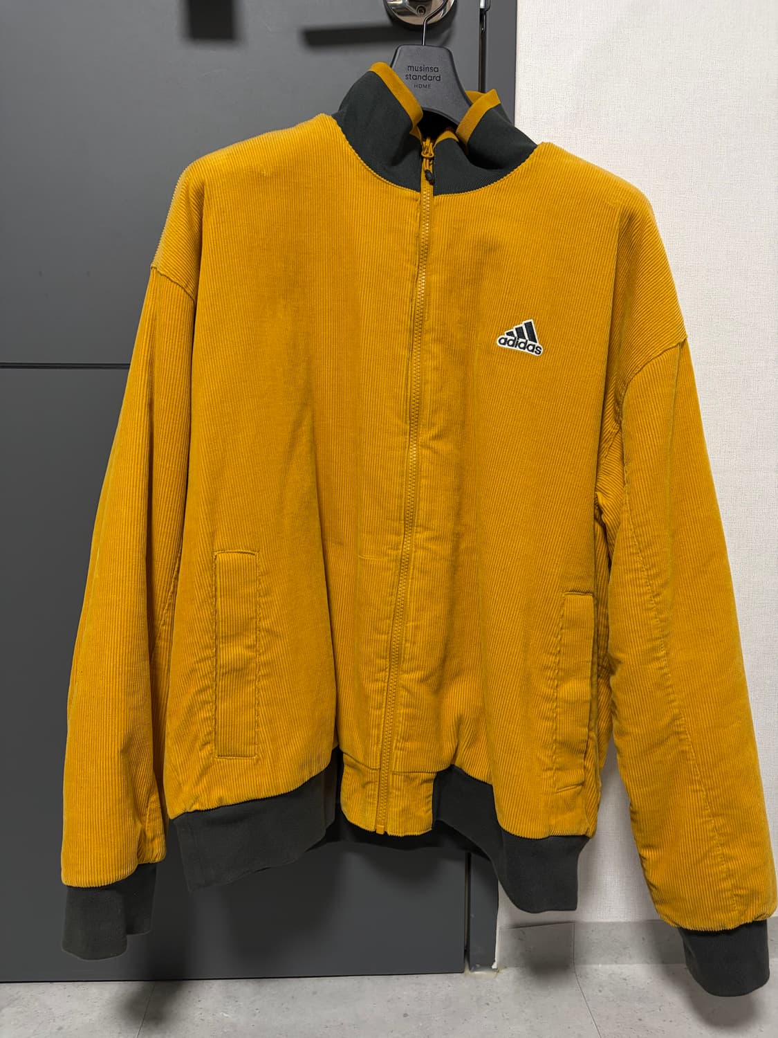 🔥대장급 코듀로이 아디다스 머스타드 져지 L사  상품이미지1