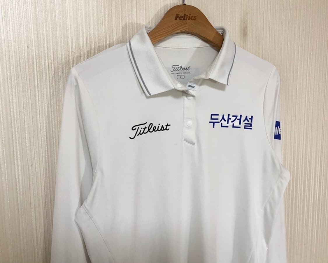 타이틀리스트 두산건설 We've골프단 선수지급실착 골프셔츠 L(95) 상품이미지5