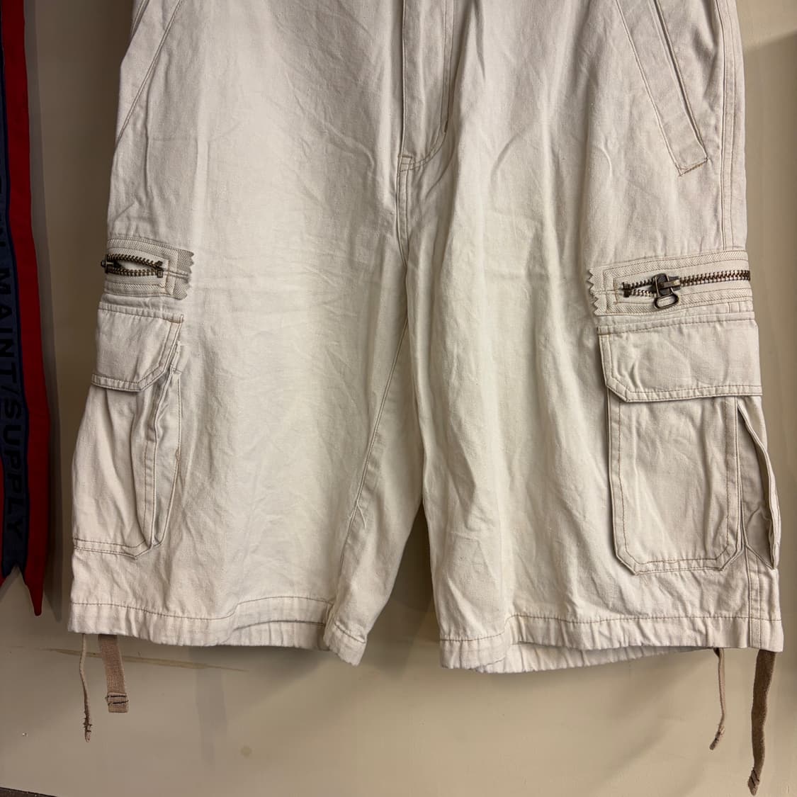 Bugle Boy Cargo Shorts White 33 Size 260 상품이미지3