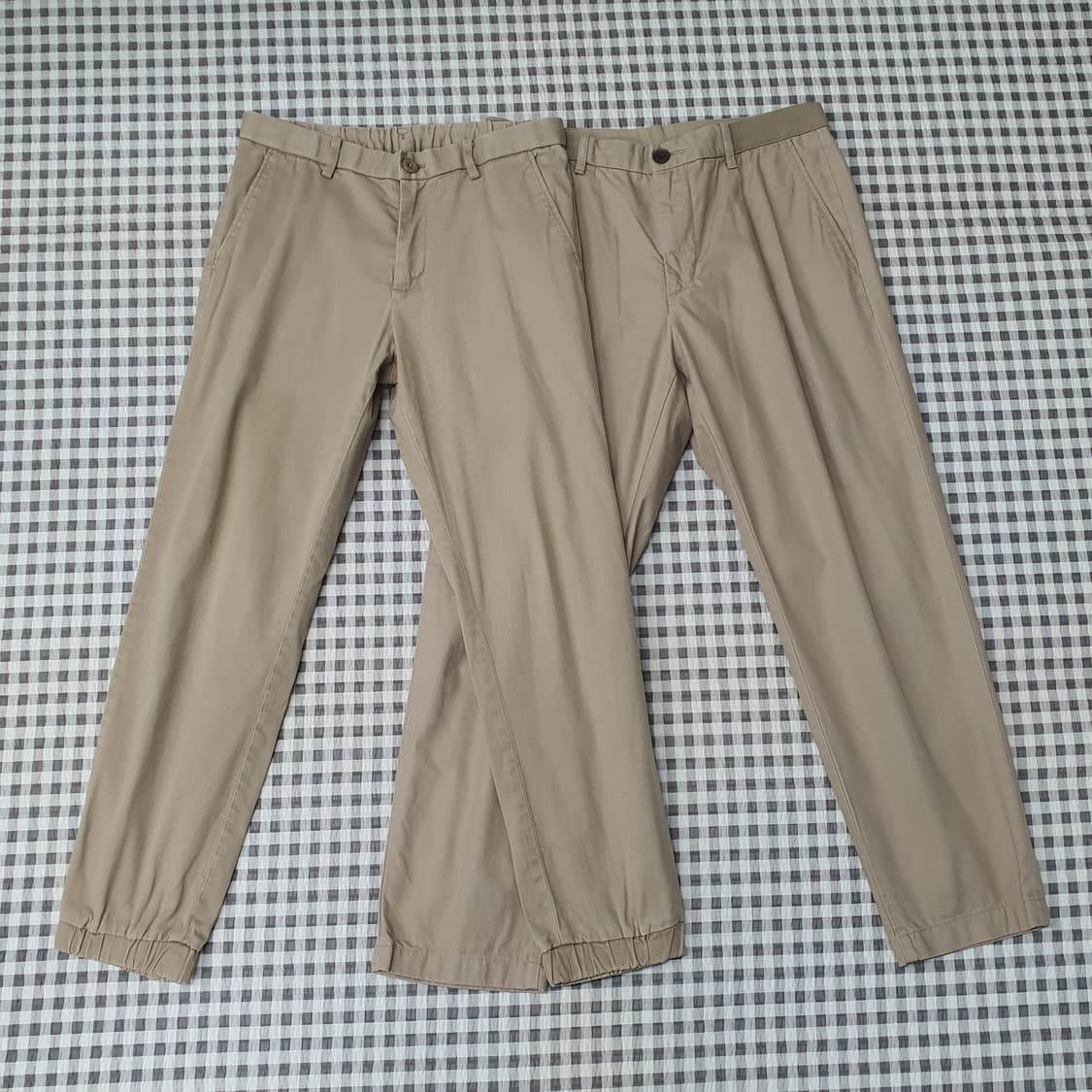 유니클로 밴딩 면바지 남자29~31 (2벌가격) 상품이미지1