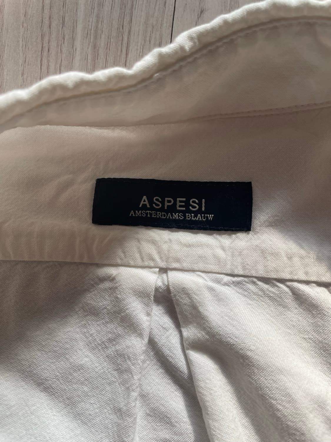 ASPESI 패치워크 화이트 셔츠 M 상품이미지5