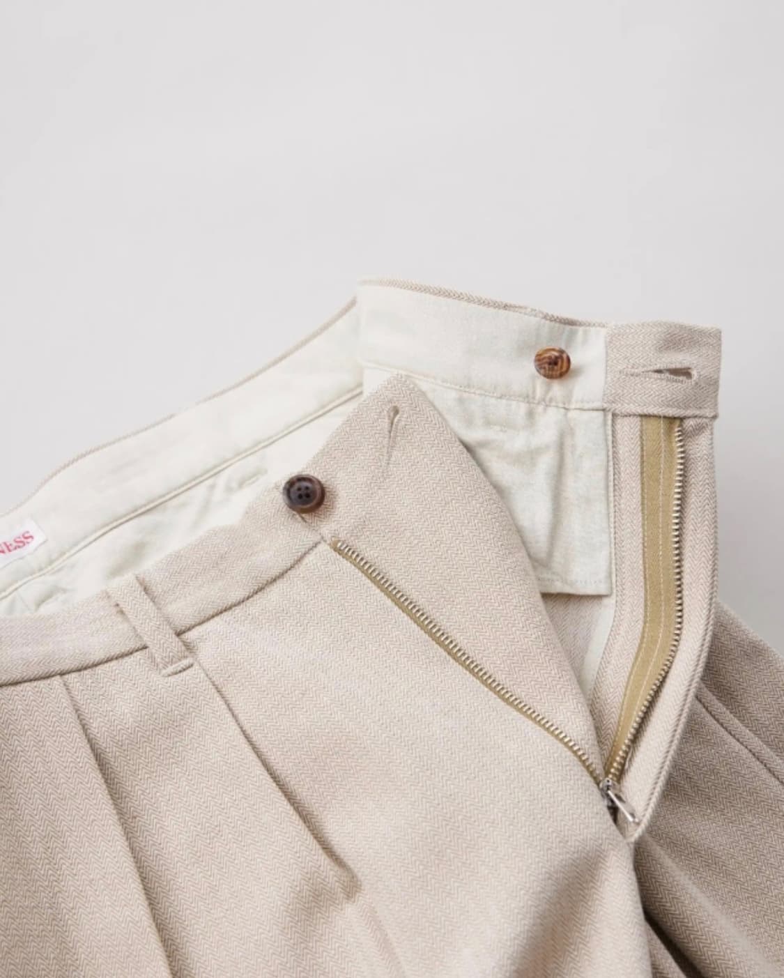 [M] niceness 나이스네스 thierry pants 카키 상품이미지3