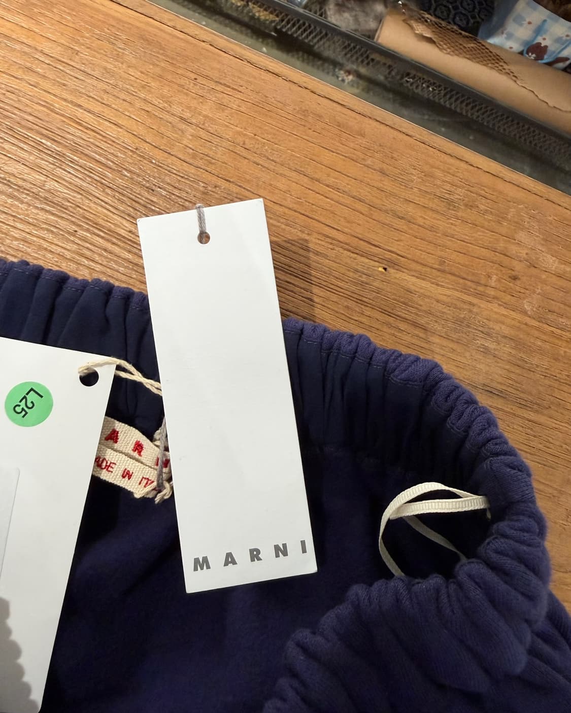 마르니 네이비 기모 플레어 스커트 상품이미지8