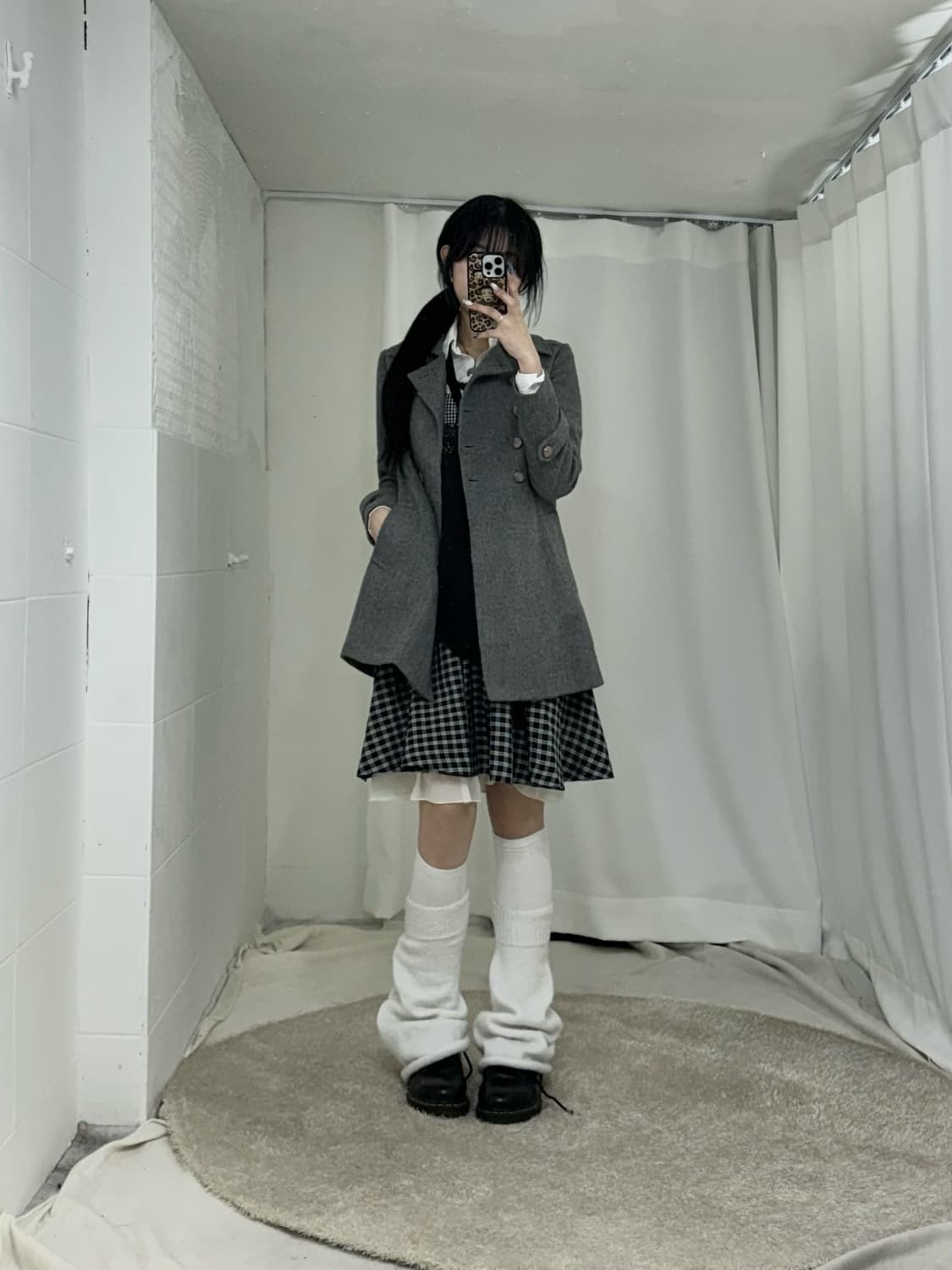 바디라인 무채색 러블리 하치깔 니혼진 코디세트 상품이미지2