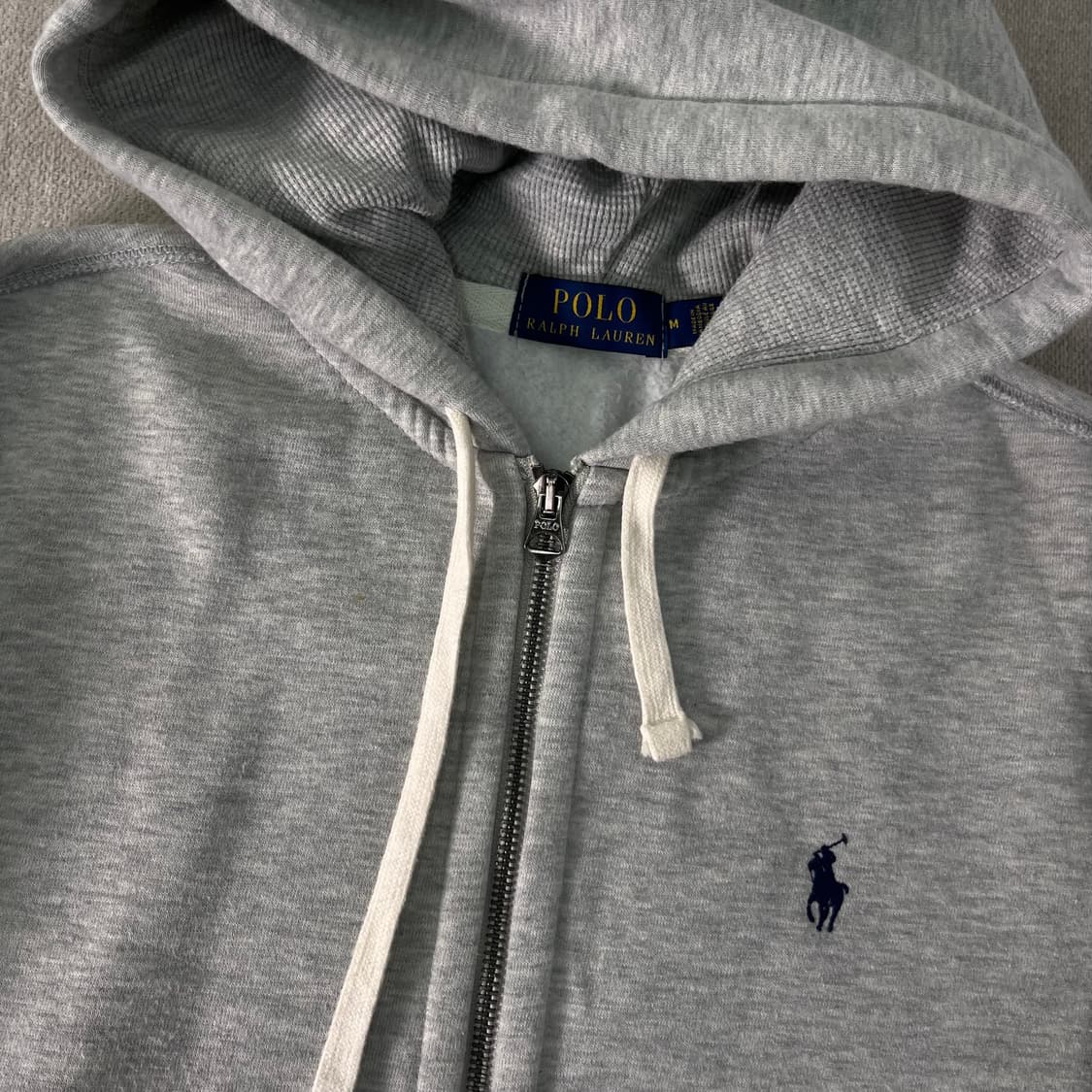 100 폴로랄프로렌 와플 그레이 후드집업 상품이미지2