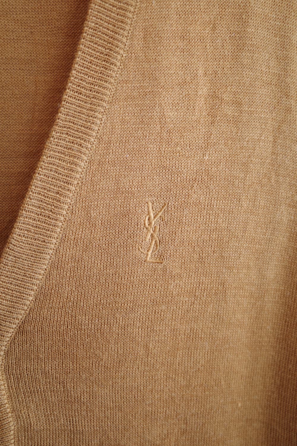 90s YvesSaintLaurent 입생로랑 빈티지 울&린넨 베스트 상품이미지4