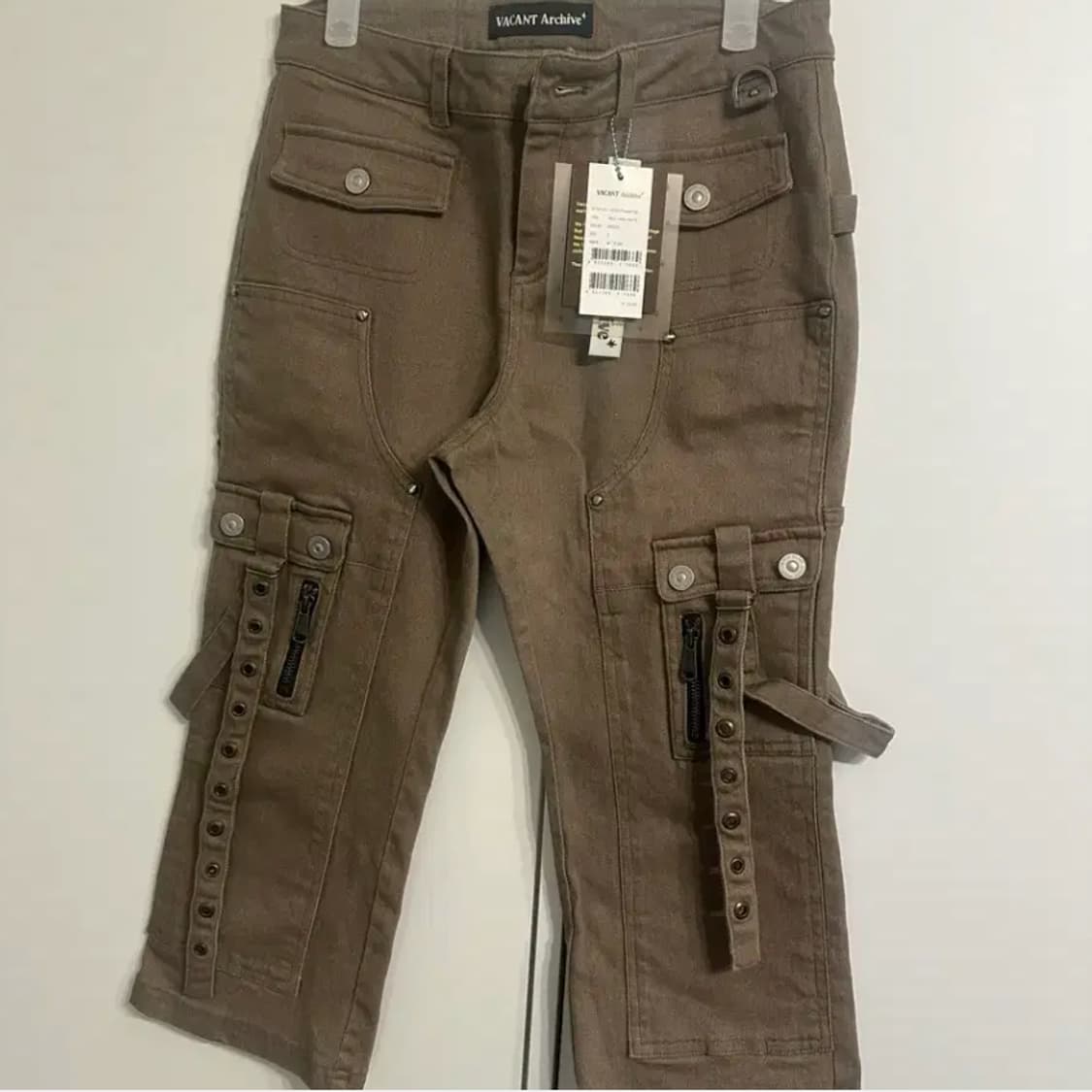 s) 베이컨트아카이브 피코 카프리팬츠 브라운 상품이미지1