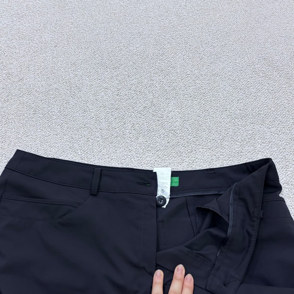 82 크로커다일 여성 블랙 치노 팬츠 0609E 상품이미지5