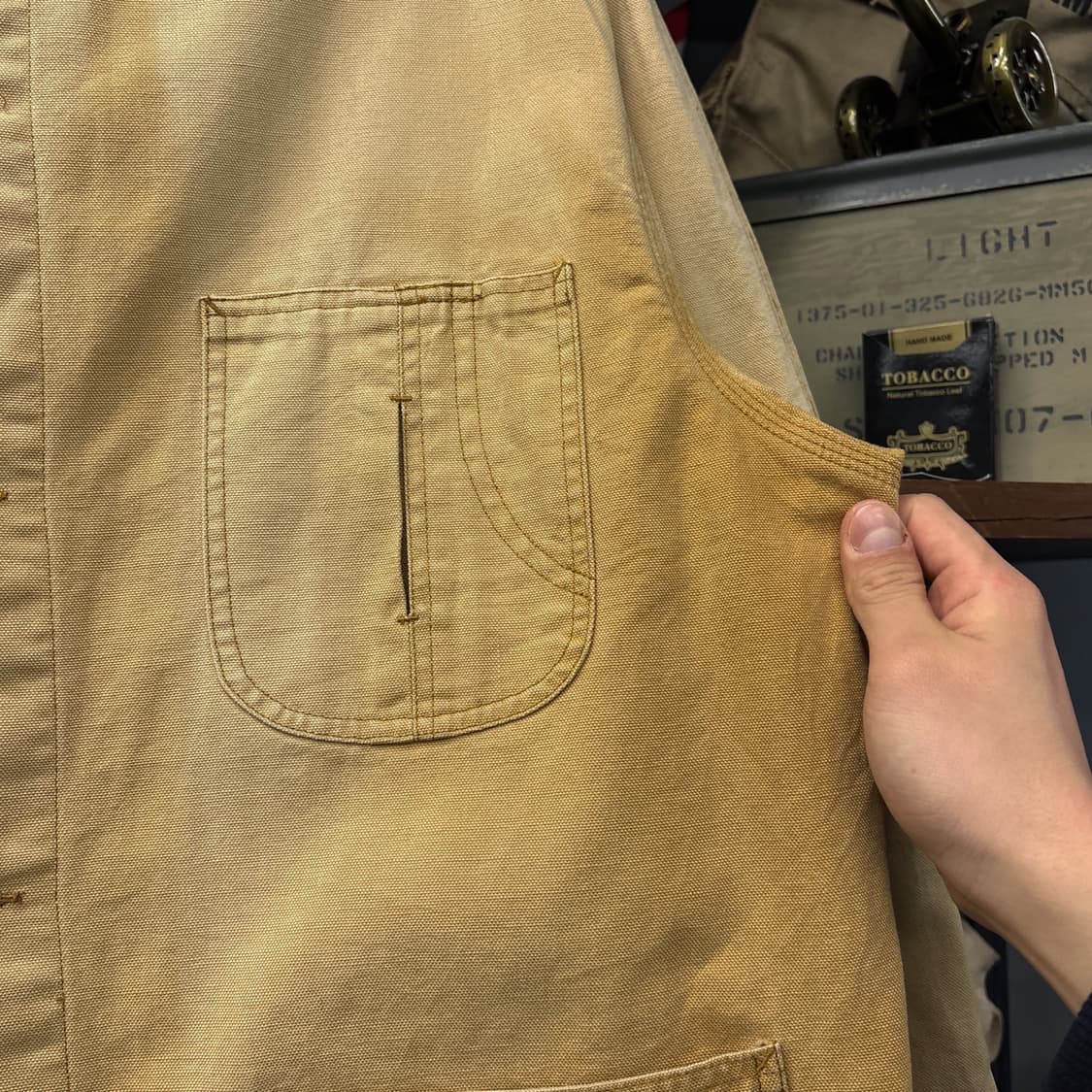 90s 폴로 컨트리 덕캔버스 코듀로이 카라 워크 초어자켓 N1171 상품이미지7