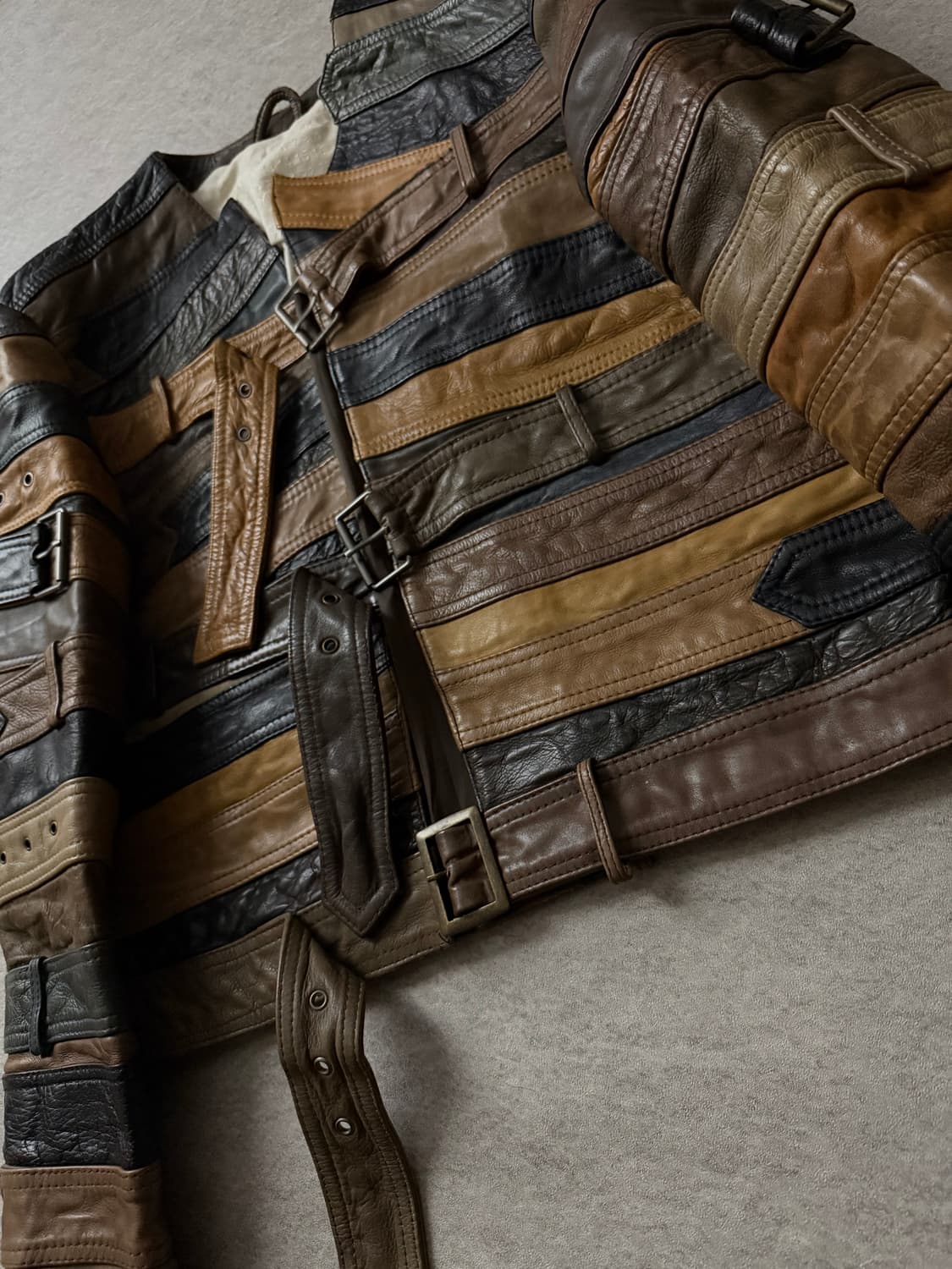 12AW 마르지엘라 벨트 레더자켓 상품이미지7