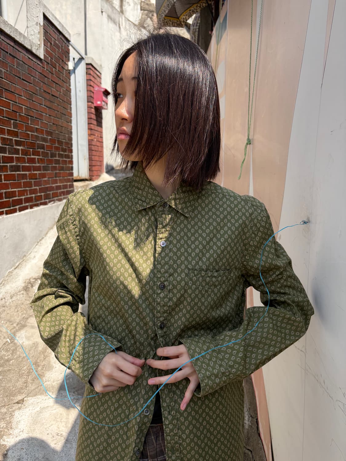 Levi’s 올리브 패턴 셔츠 상품이미지1