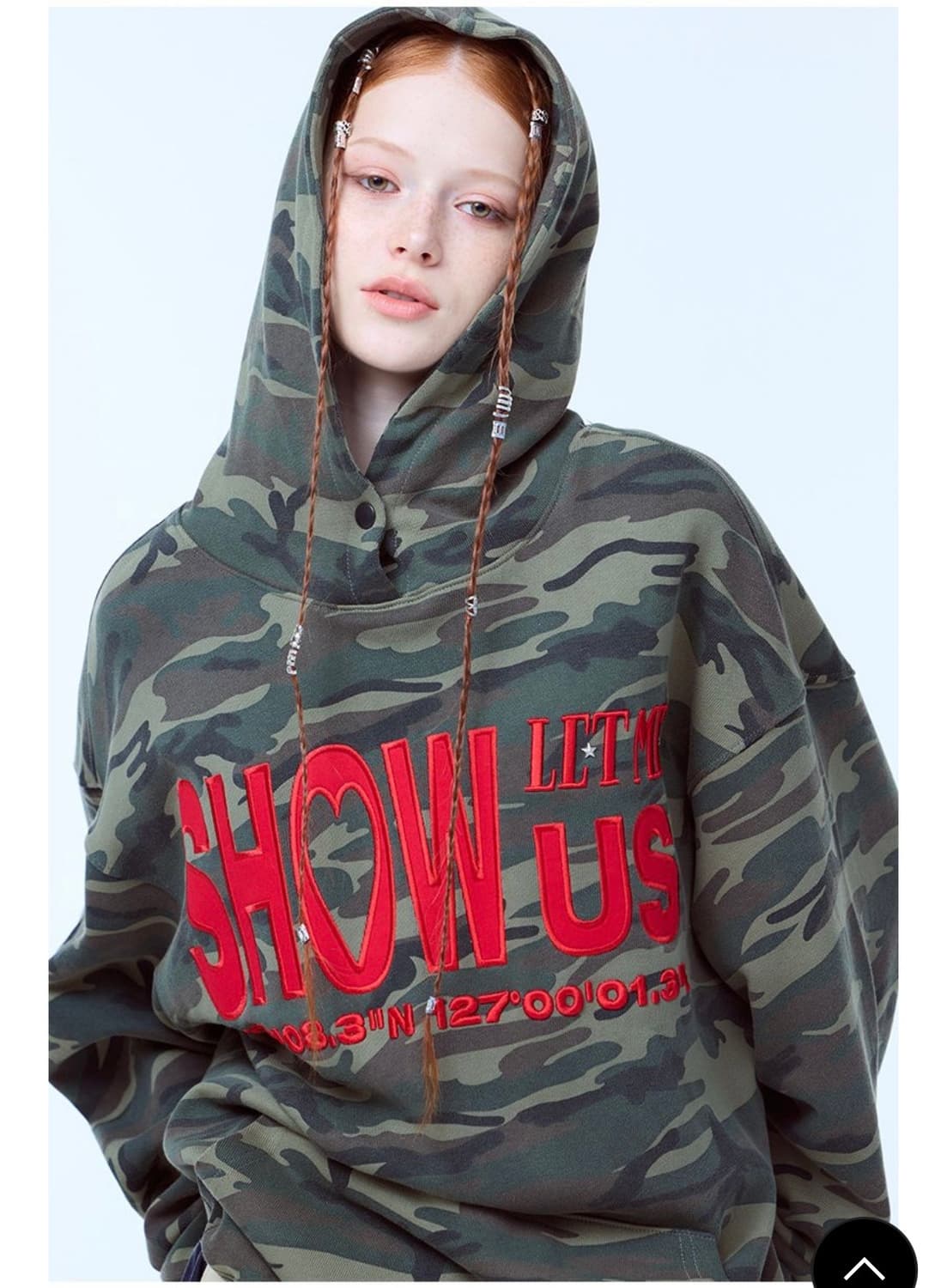 러브이즈트루 카모 밀리터리 후드티 긴팔 상품이미지1