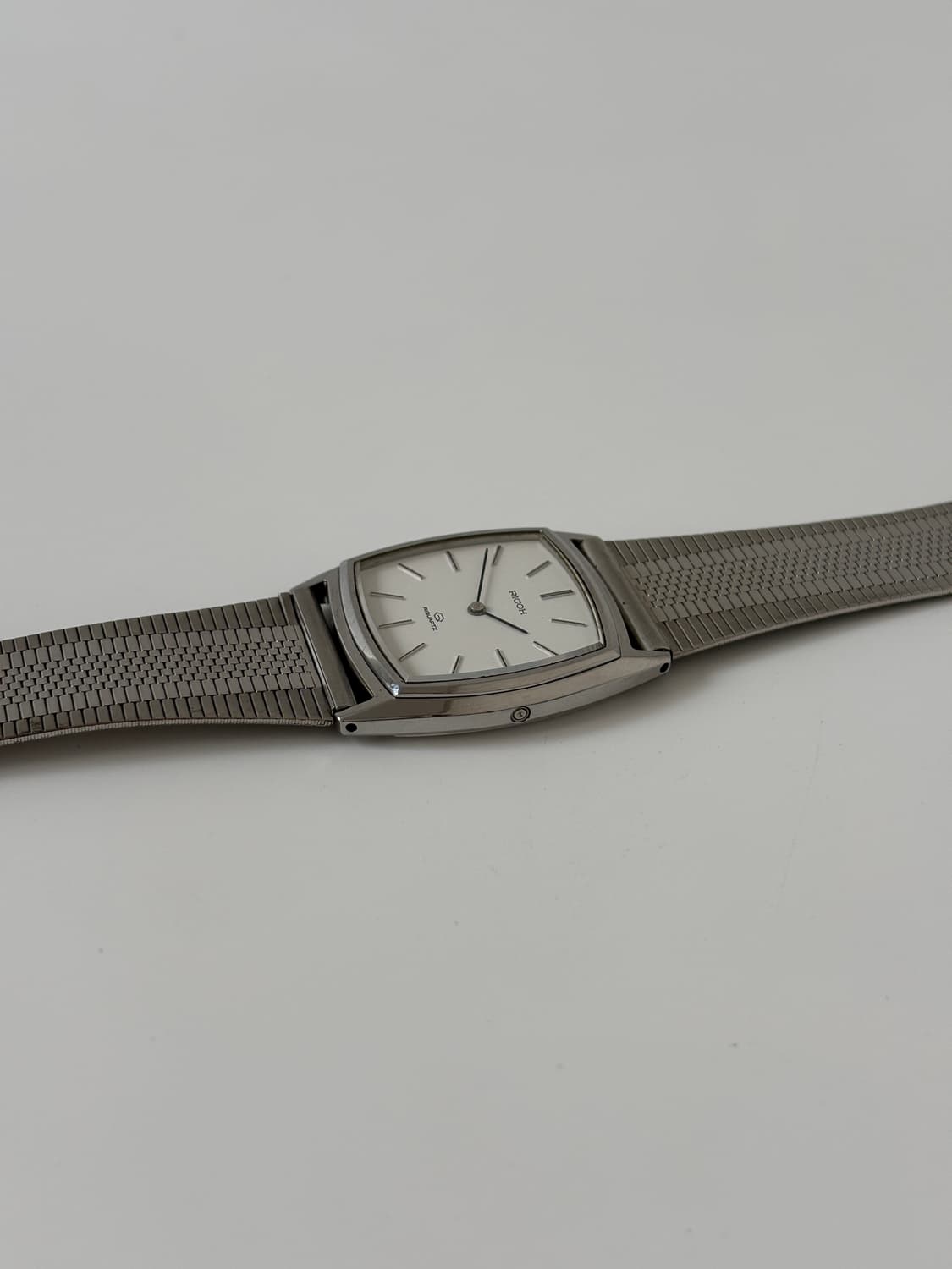 1980s White Dial Silver Square Riquartz 상품이미지5