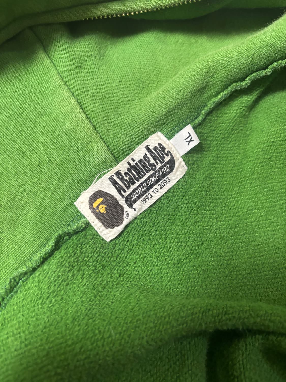 베이프 반 카모 후드 집업 그린 상품이미지4