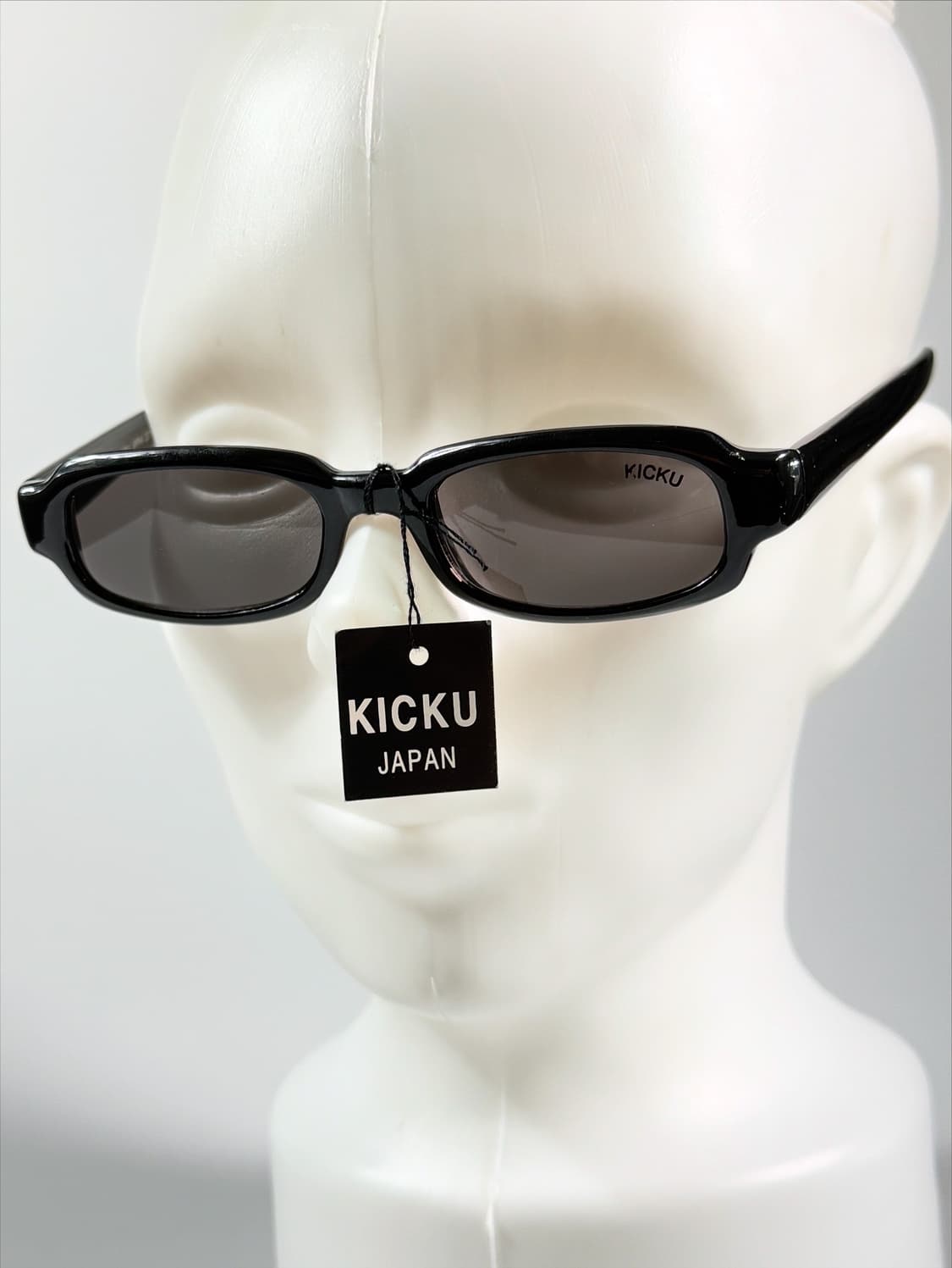 90s KICKU JAPAN 블랙 스퀘어 뿔테 빈티지 틴트 안경 상품이미지8