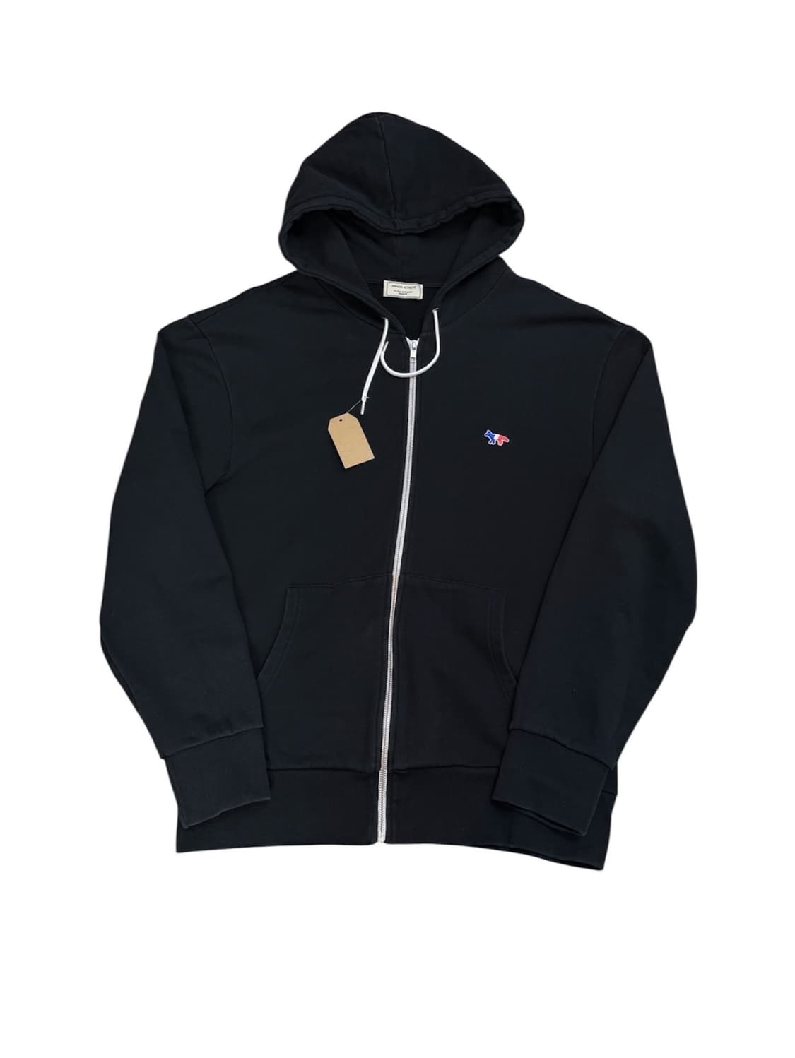 메종 키츠네 트리 컬러 폭스 패치 후드집업 상품이미지3