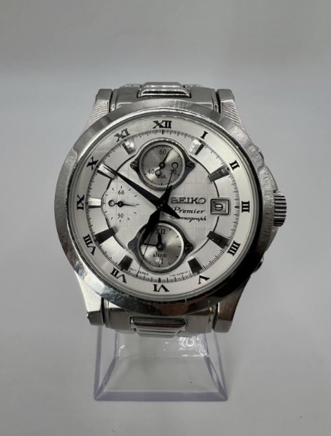 [정품] Seiko 세이코 프리미어 크로노그래프 실버 다이얼 시계 상품이미지1