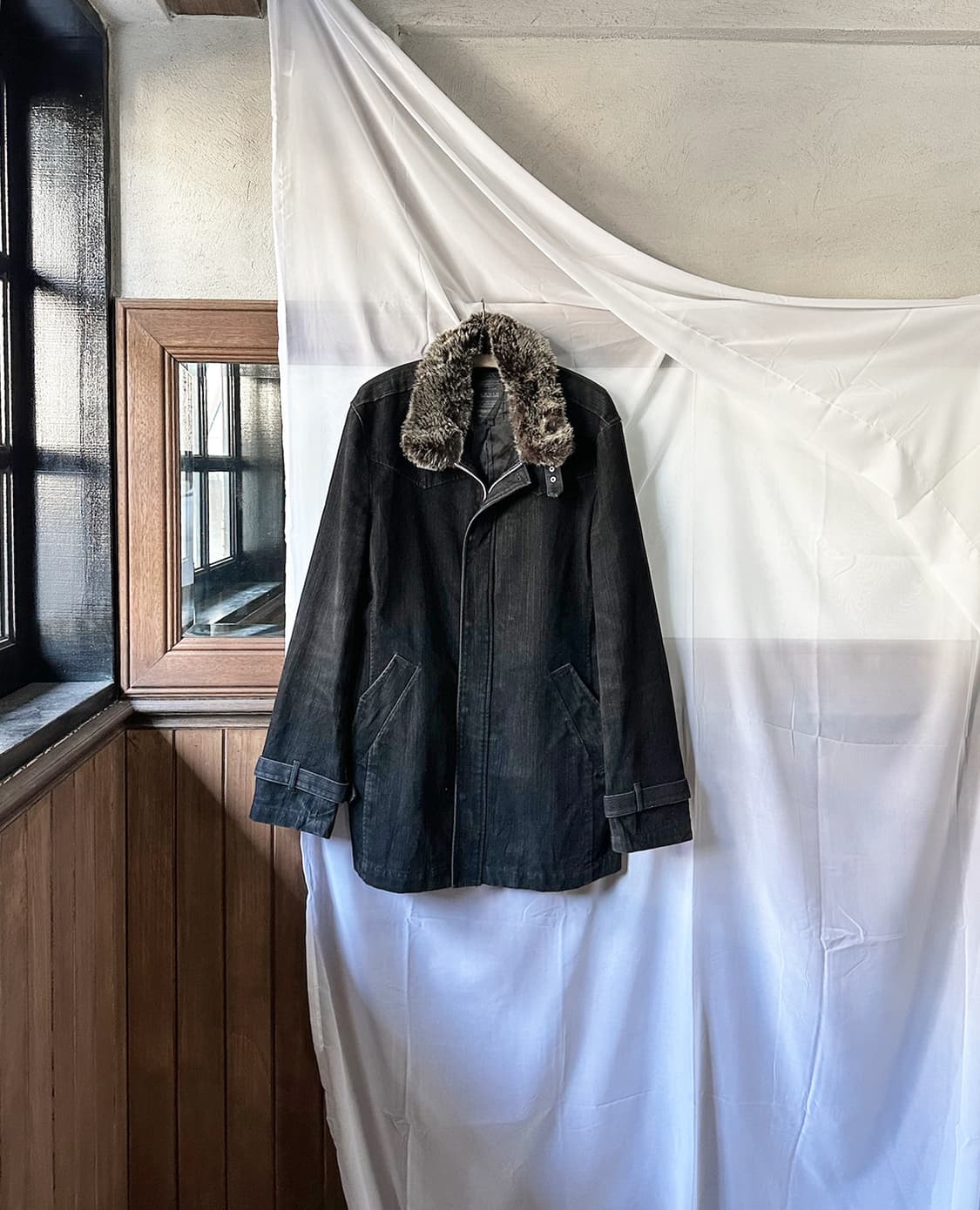 LOUIS CHAVLON fur heavy cotton jacket 상품이미지6