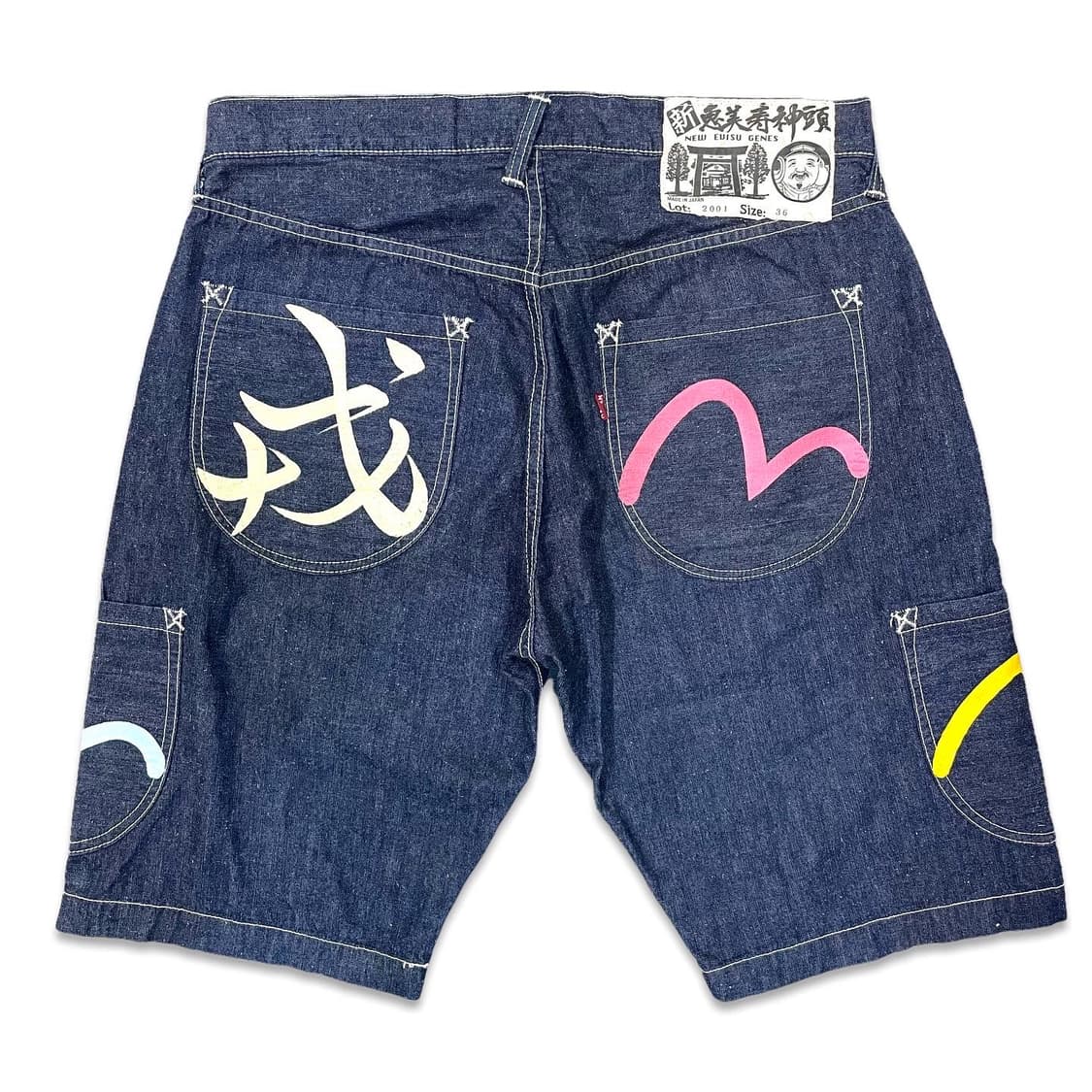 에비수 데님 카고 쇼츠 상품이미지2