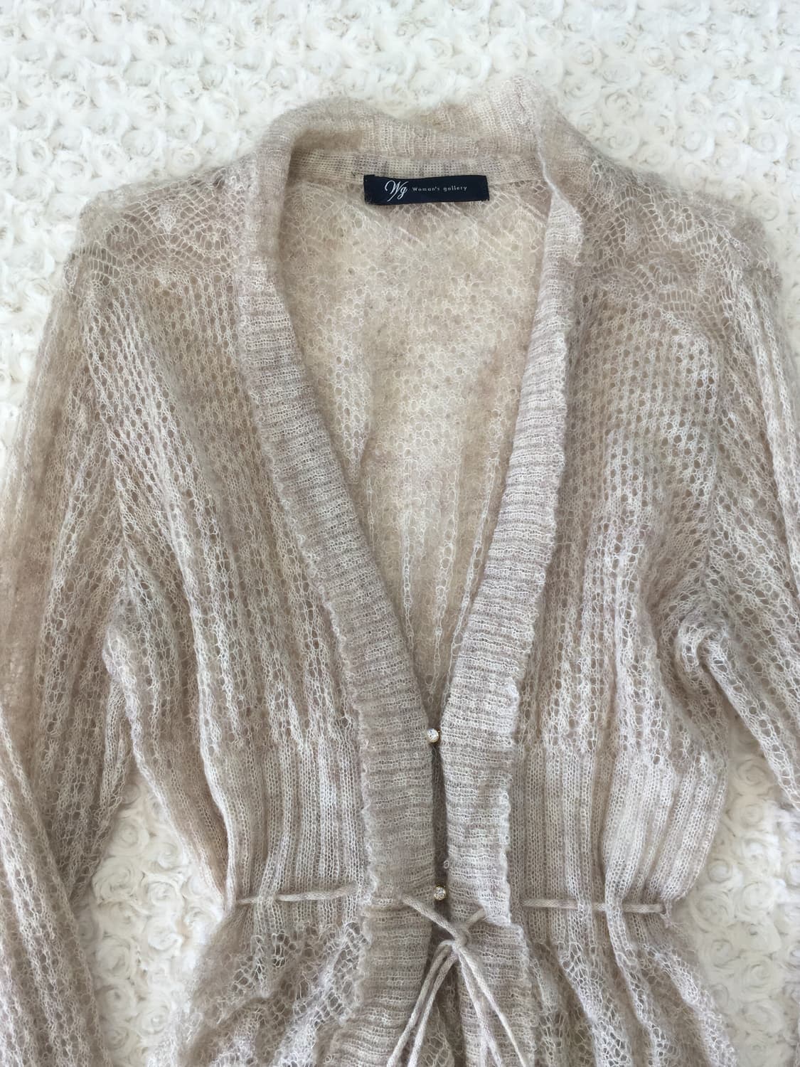 일본빈티지 핑크베이지 페어리가디건 상품이미지9