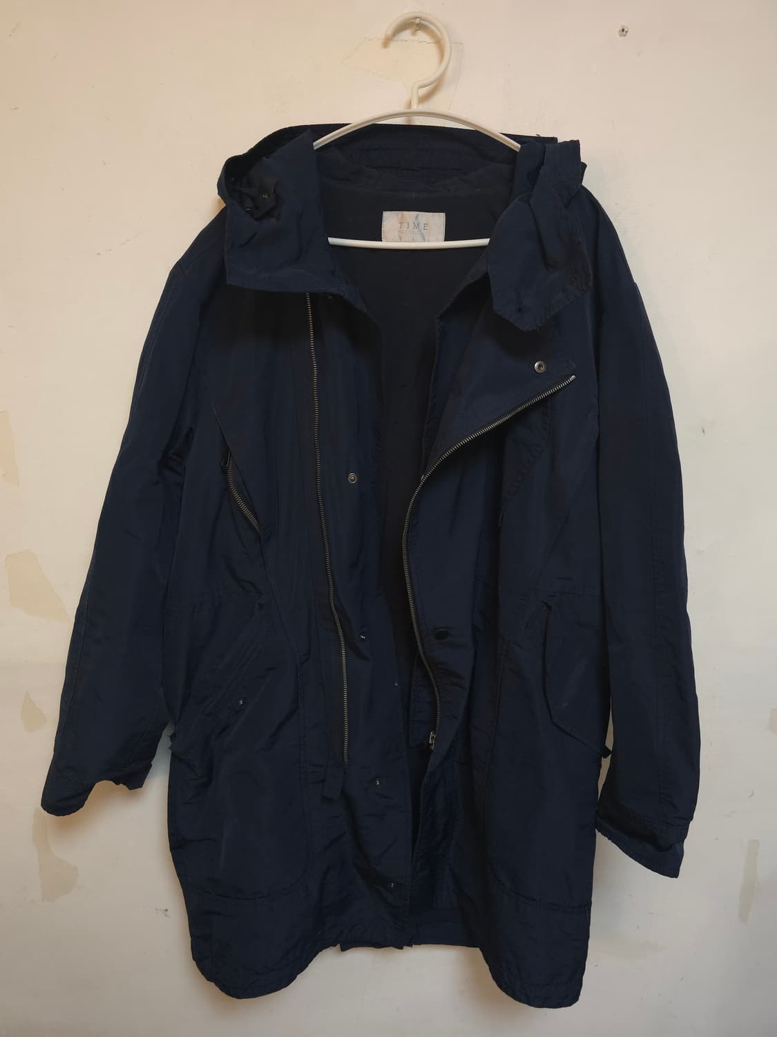타임 남성 네이비 후드 야상 점퍼 (간절기)100(105~110)
 상품이미지1
