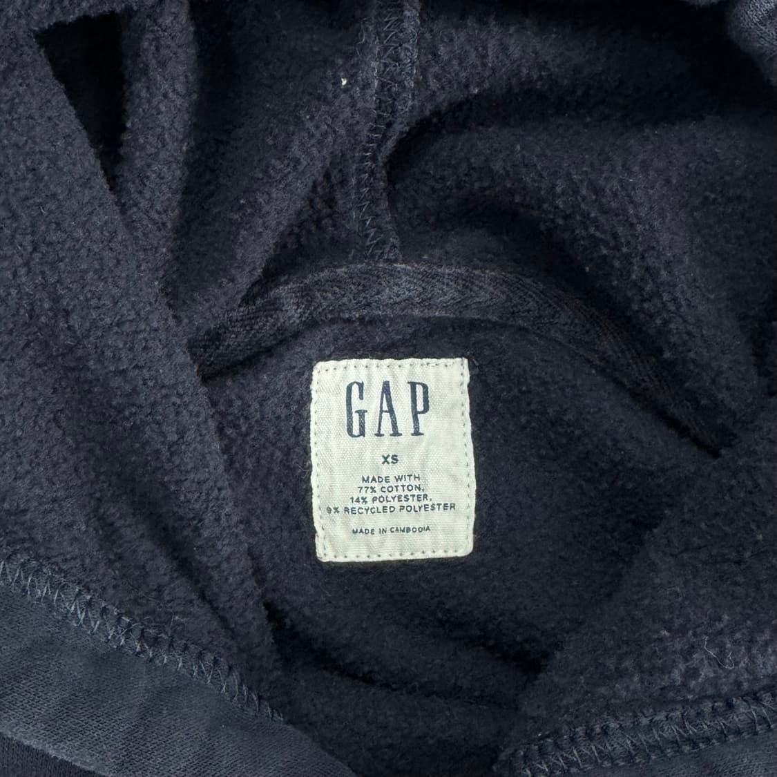 Gap 갭 그레이 로고 네이비 후드티 상품이미지5